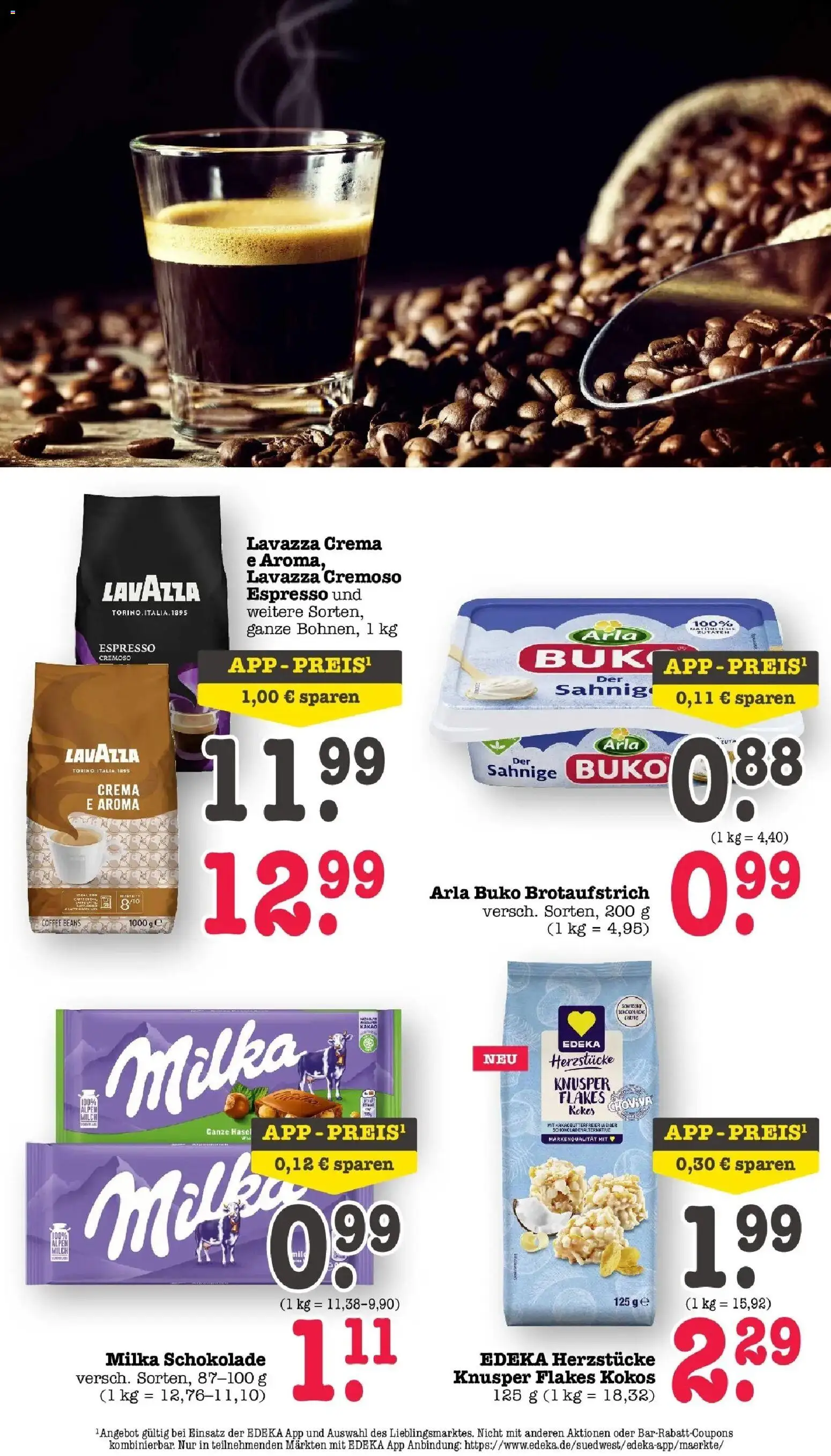 Edeka prospekt Bühlertal	 – gültig ab 04.05.2026 | Seite: 3 | Produkte: Lavazza, Schokolade, Milka schokolade, Arla buko