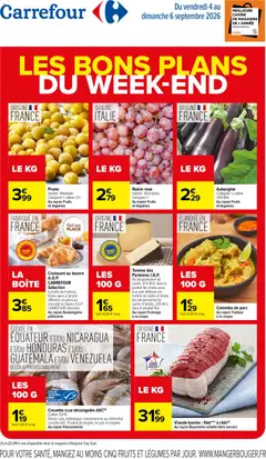 Carrefour - Prévisualisation de Carrefour les bons plans du week-end valide à partir de 04/09/2026
