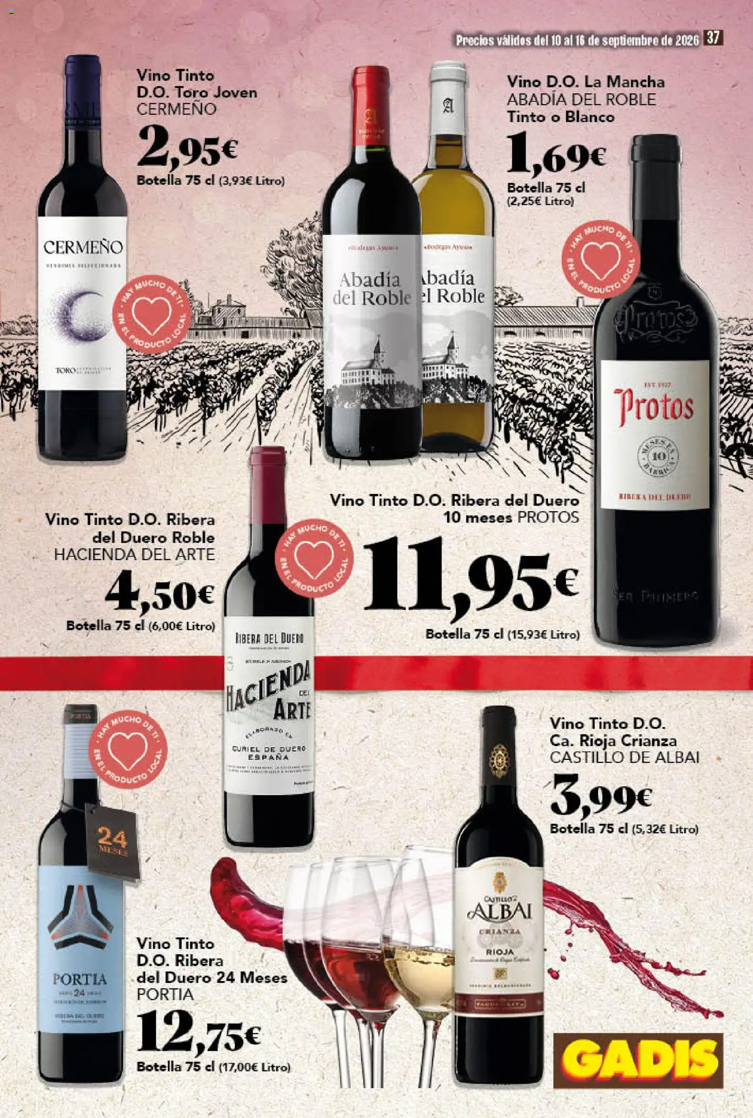 Gadis folleto │ válido desde el 10/09/2026 | Página: 37 | Productos: Vino tinto, Vino