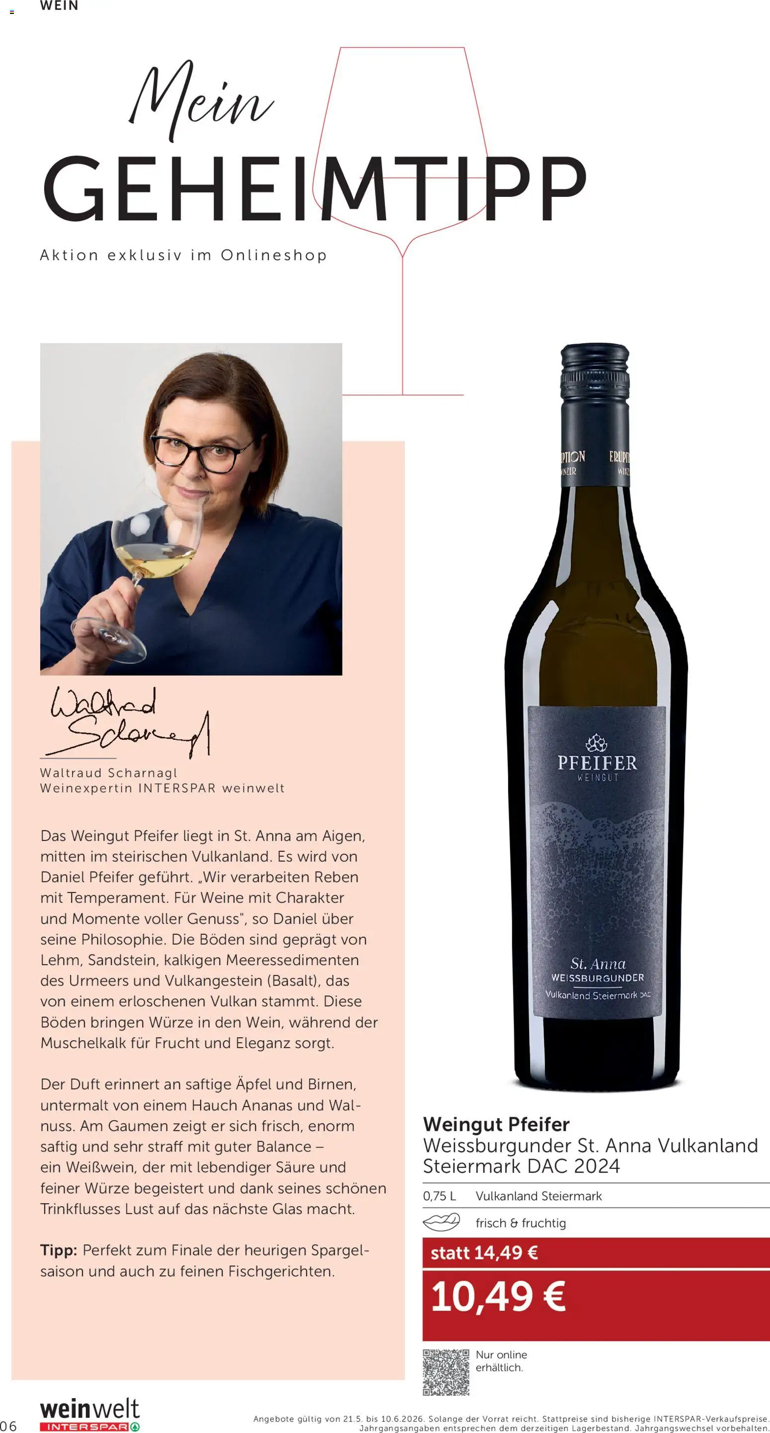 Interspar Wein Welt gültig ab 21.05.2026 | Seite: 6 | Produkte: Duft, Wein, Äpfel, Ananas
