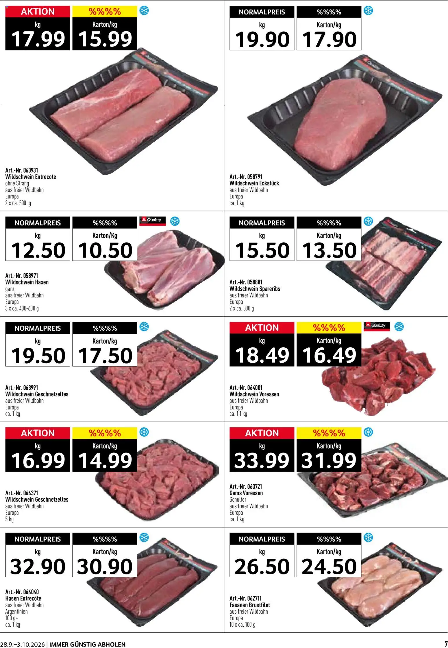 Prodega aktionen Wild – gültig ab 28.09.2026 | Seite: 7