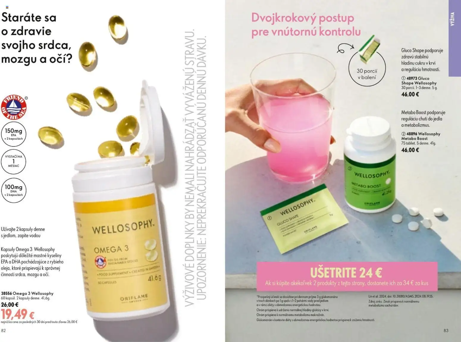 Nové Oriflame akcie – leták je platný od 09.09.2026 | Strana: 42 | Produkty: Omega 3, Omega, Metabo