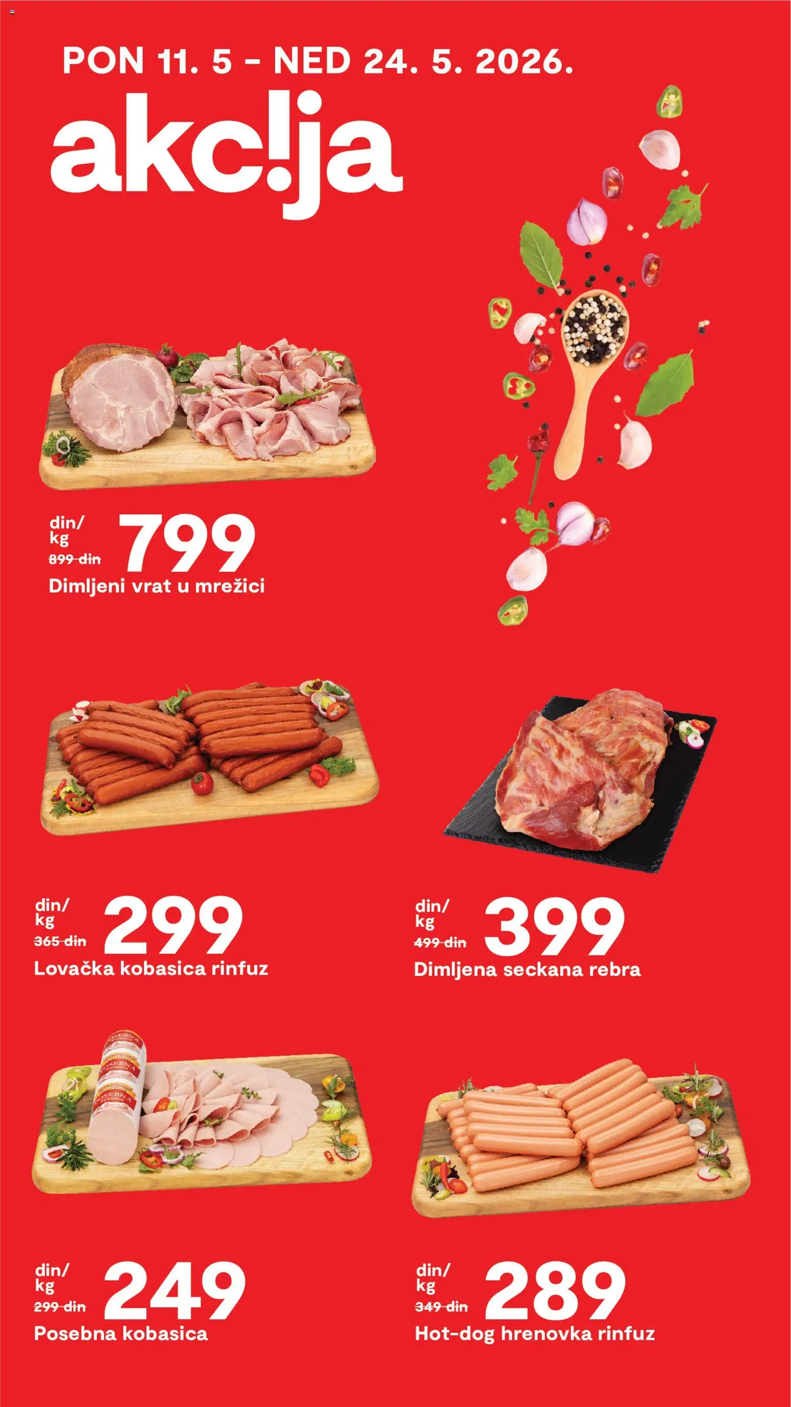 Matijevic katalog - važi od 11.05.2026 | Strana: 11 | Proizvode: Kobasica, Dimljeni vrat