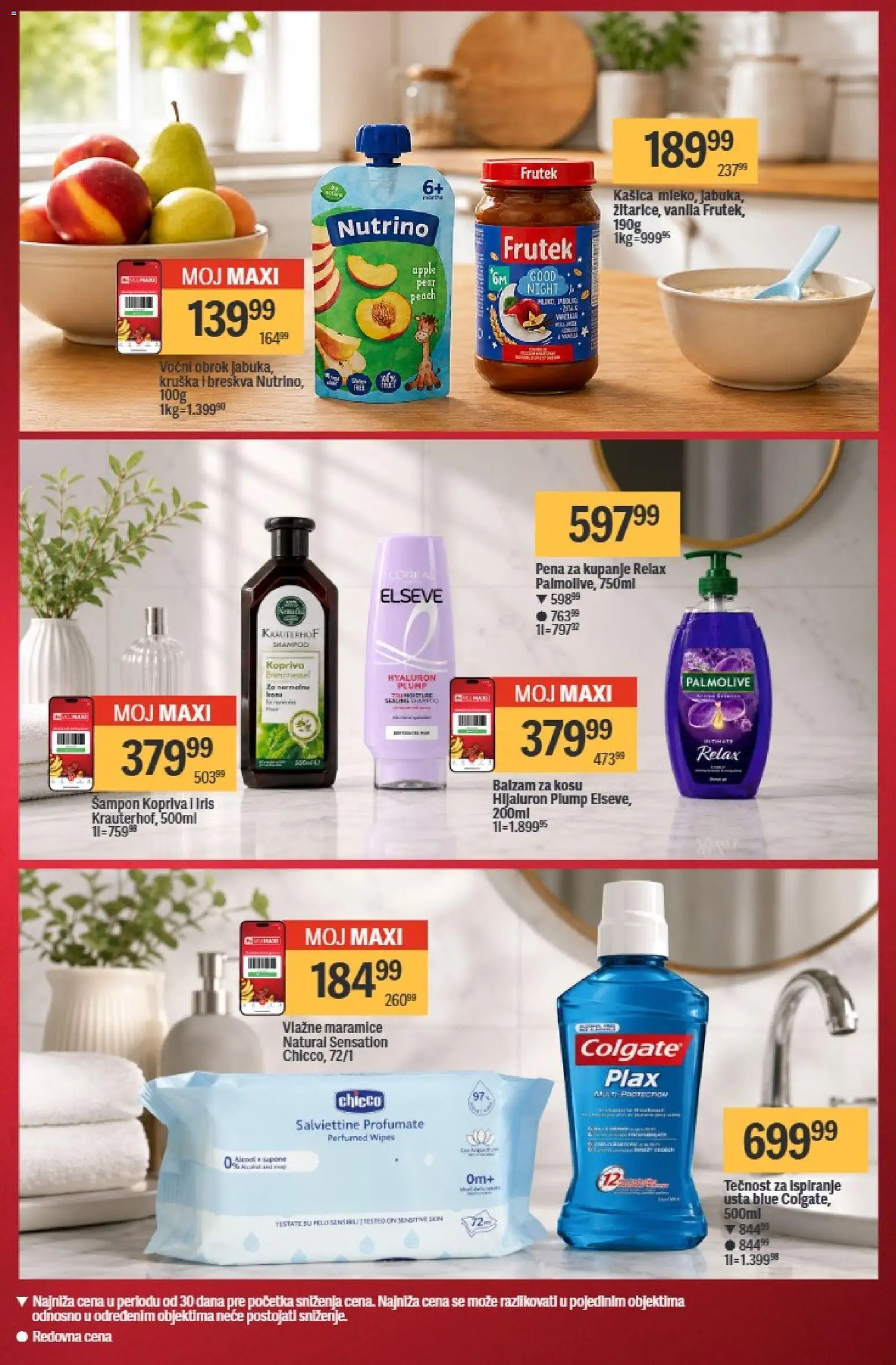 Mega Maxi katalog - važi od 04.06.2026 | Strana: 6 | Proizvode: Colgate, Balzam za kosu, Pena za kupanje, Breskva