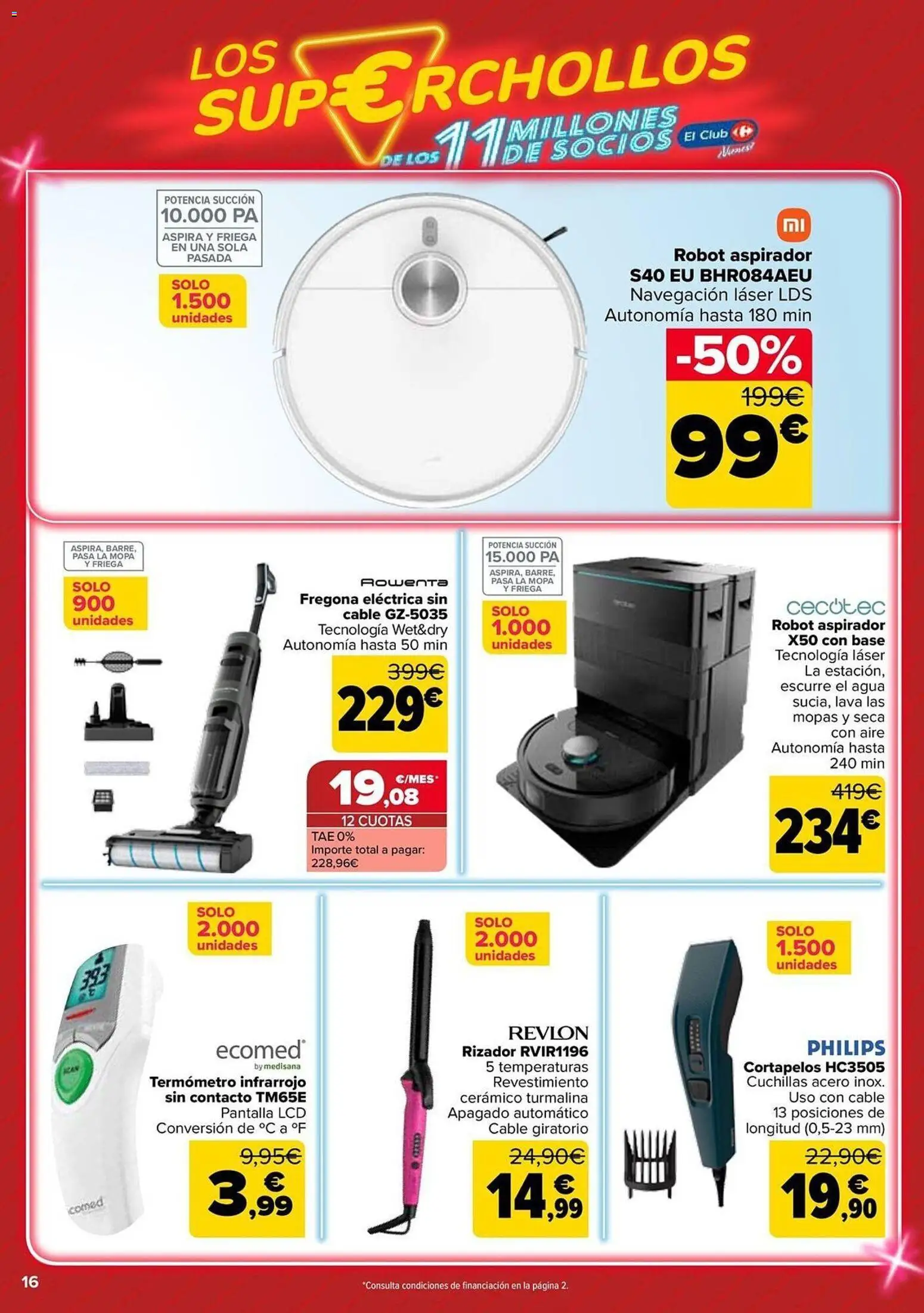 Carrefour Los Super Chollos │ válido desde el 12.05.2026 | Página: 16 | Productos: Cable, Termómetro, Robot, Navegación