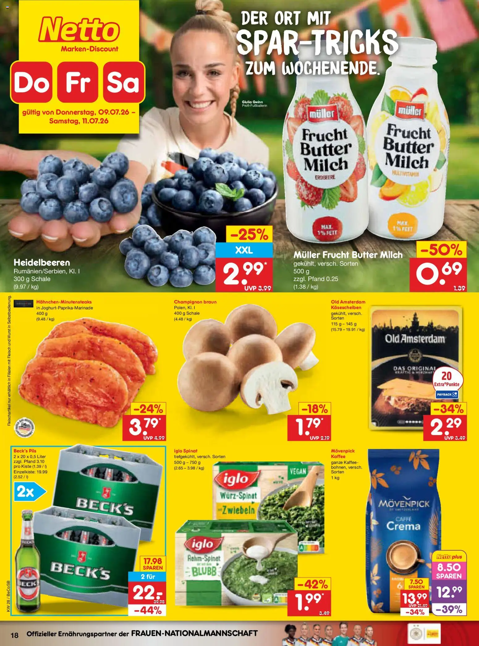 Netto Marken-Discount Prospekt – gültig ab 06.07.2026 | Seite: 34 | Produkte: Kaffee, Iglo, Zwiebeln, Wurst