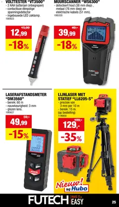 Hubo folder - Voorbeeld van een folder van Hubo, geldig van 01.05.2026 | Pagina: 25 | Producten: Batterijen, Kabels