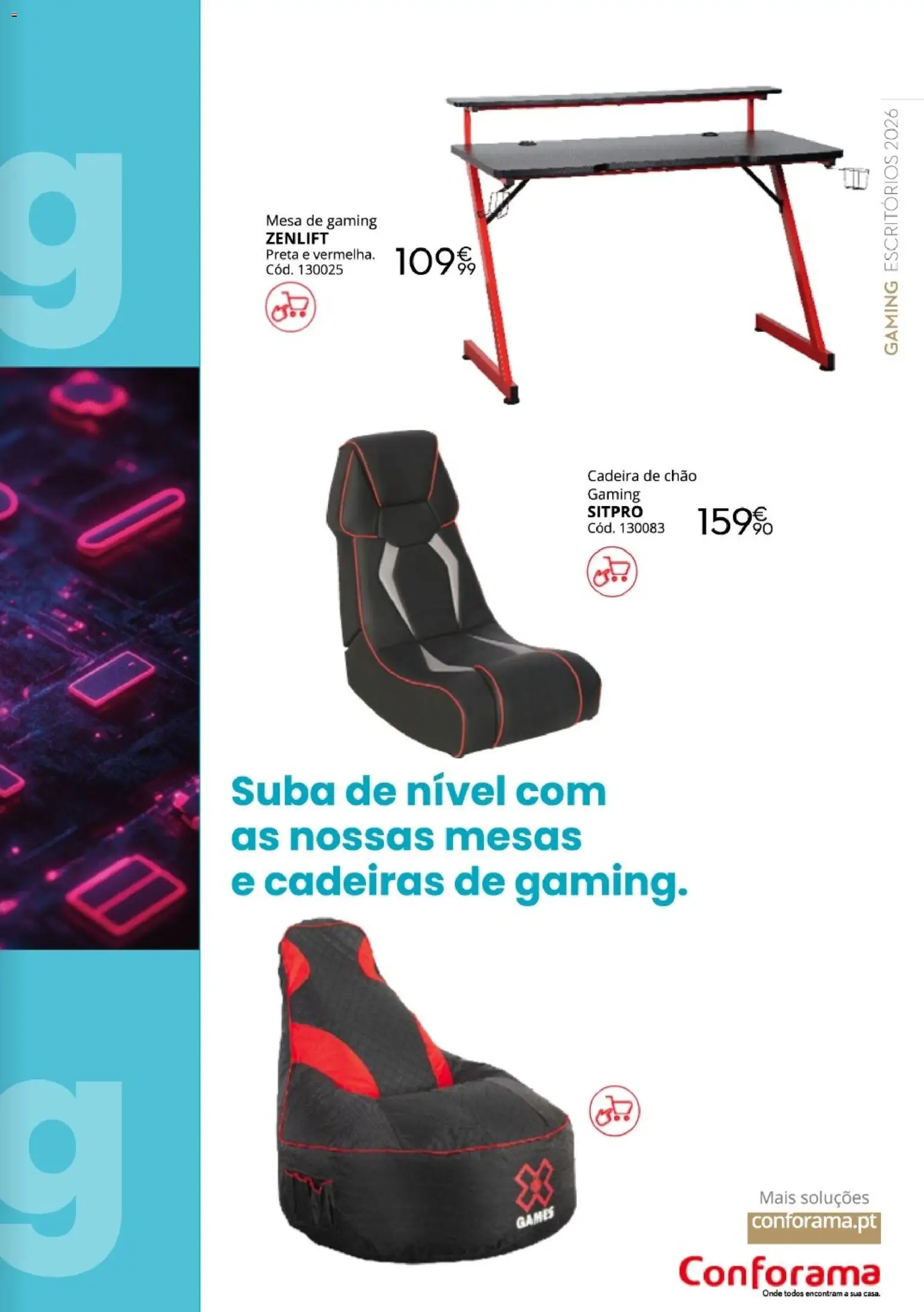 Conforama Escritórios for all │ válido de 12/08/2026 | Página: 13 | Produtos: Cadeiras, Mesa, Cadeira