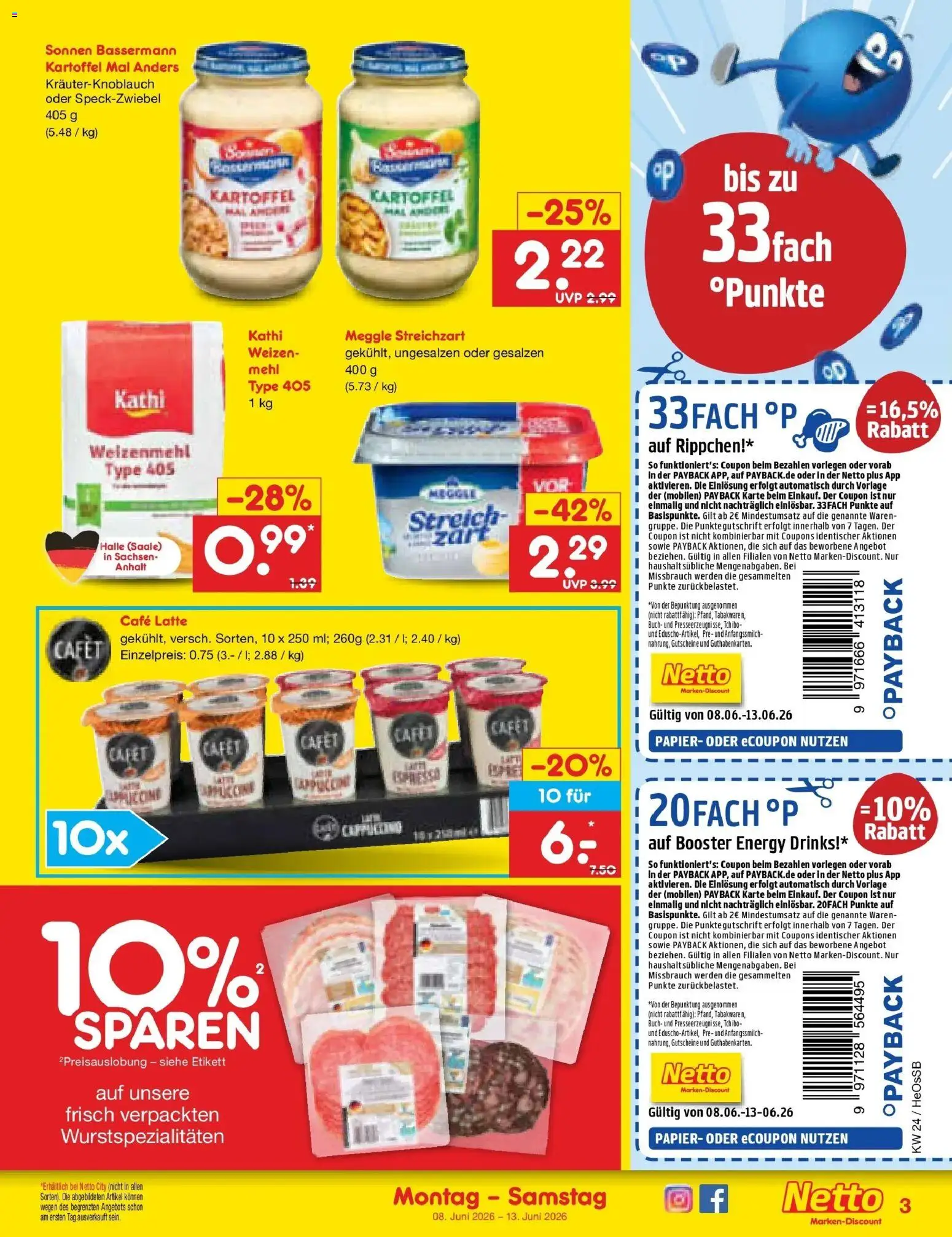 Netto Marken-Discount Prospekt Kröpelin – gültig ab 08.06.2026 | Seite: 5 | Produkte: Mehl, Energy, Weizenmehl