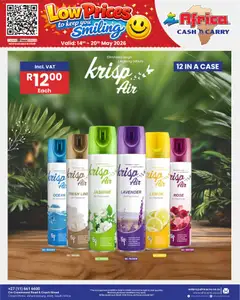 Africa Cash & Carry specials catalogue – valid from 14.05.2026 | Page: 51 | Products: Case, Air freshener, Lemon