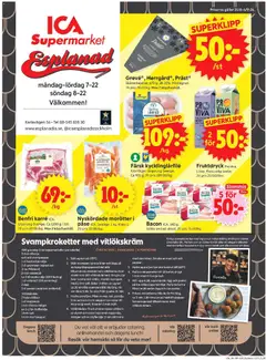 ICA Supermarket erbjudanden - Förhandsvisning av reklamblad från butik ICA Supermarket aktuell från 31/08/2026 | Sida: 1 | Produkter: Tryffelolja, Ost, Kött, Häll