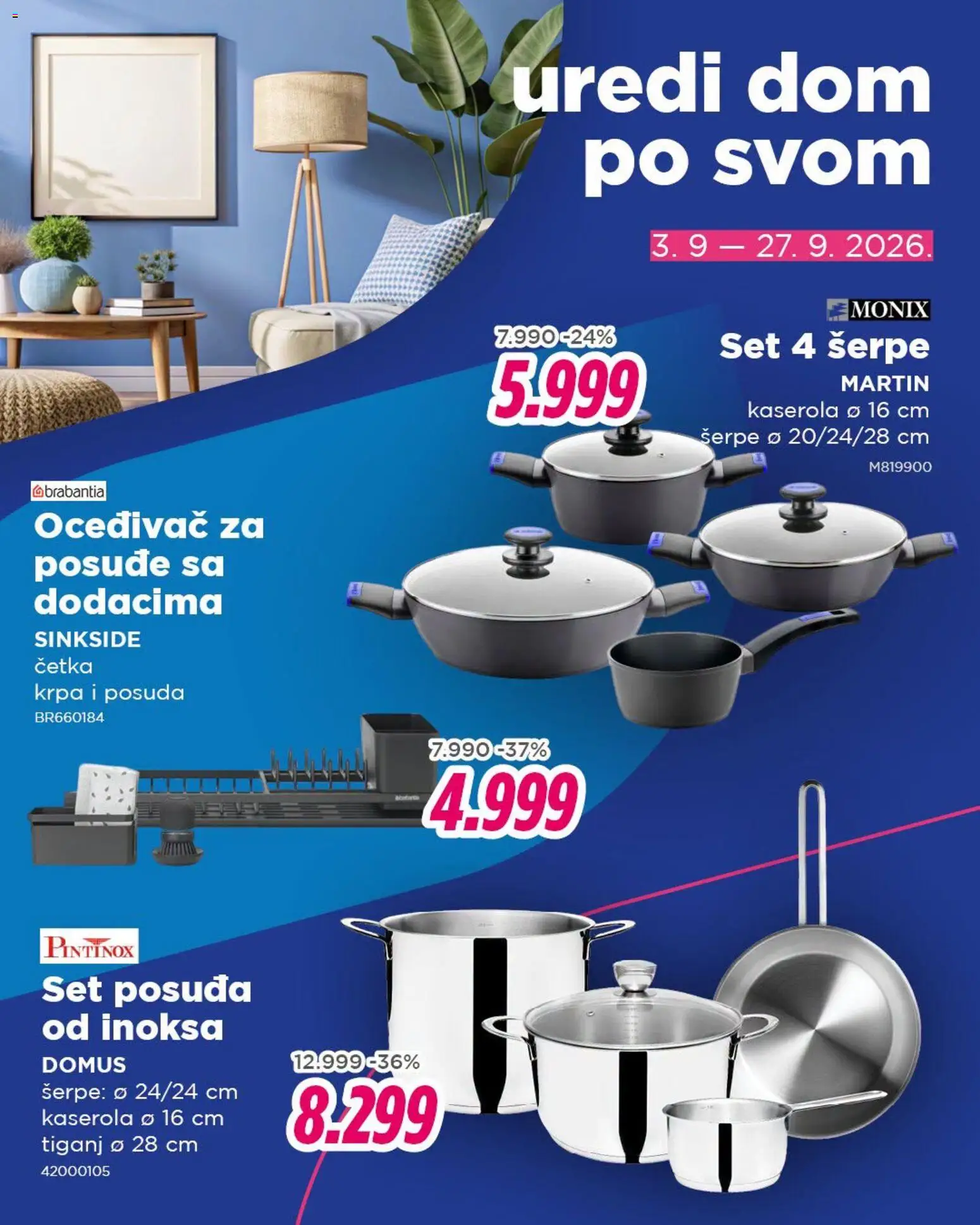 Okov katalog - važi od 03.09.2026 | Strana: 4 | Proizvode: Šerpe, Četka, Posuđe, Tiganj
