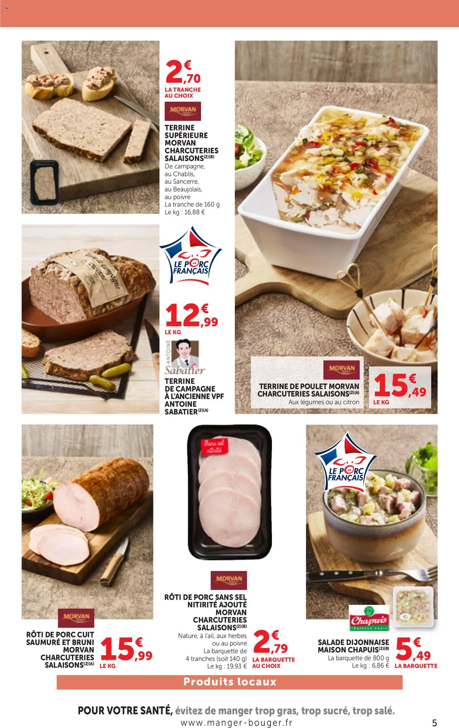 {H1} | Page: 5 | Produits: Salade, Citron, Sel, Poivre