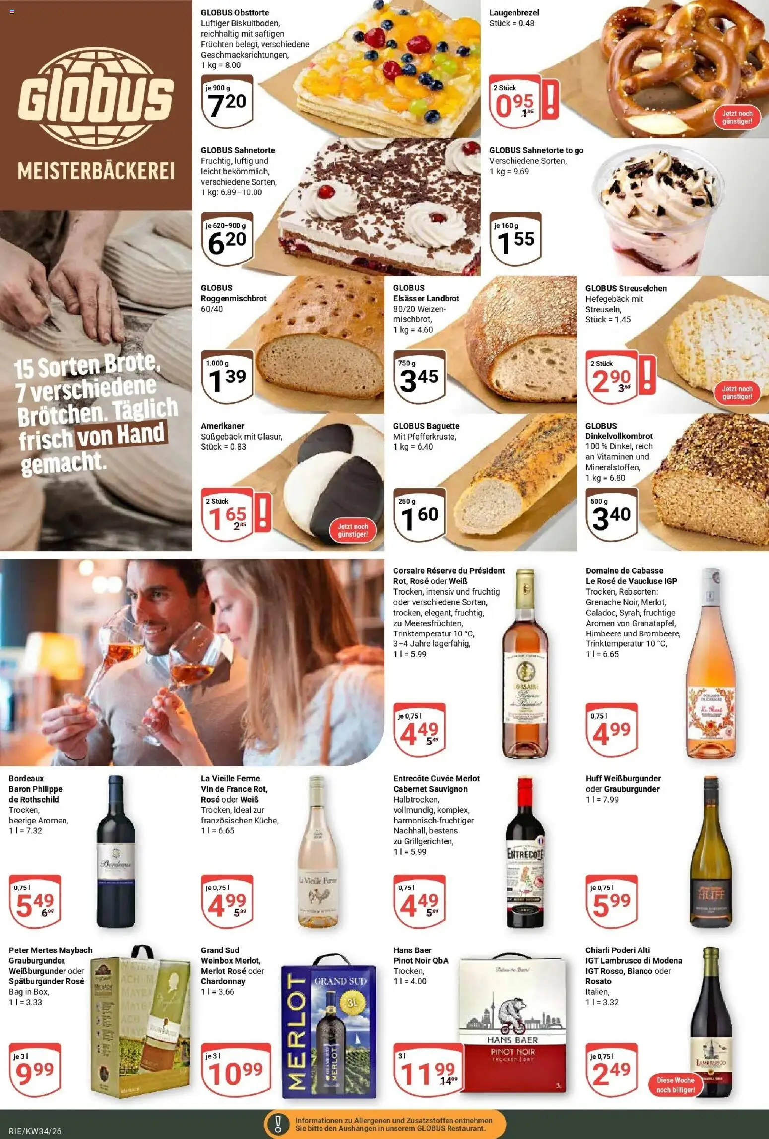 Globus Prospekt Bochum-Riemke (ab 17.08.2026) » Angebote online | Seite: 6 | Produkte: Merlot, Entrecote, Grand sud, Himbeere