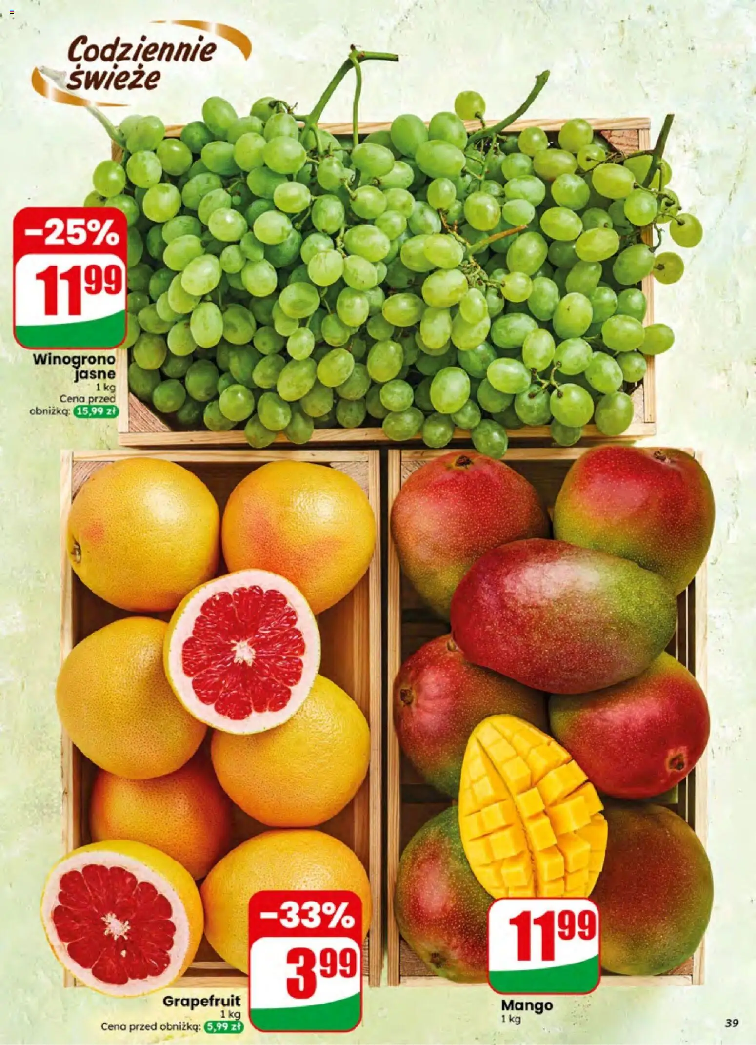 Dino gazetka od 24.06.2026 | Strona: 39 | Produkty: Mango, Winogrono