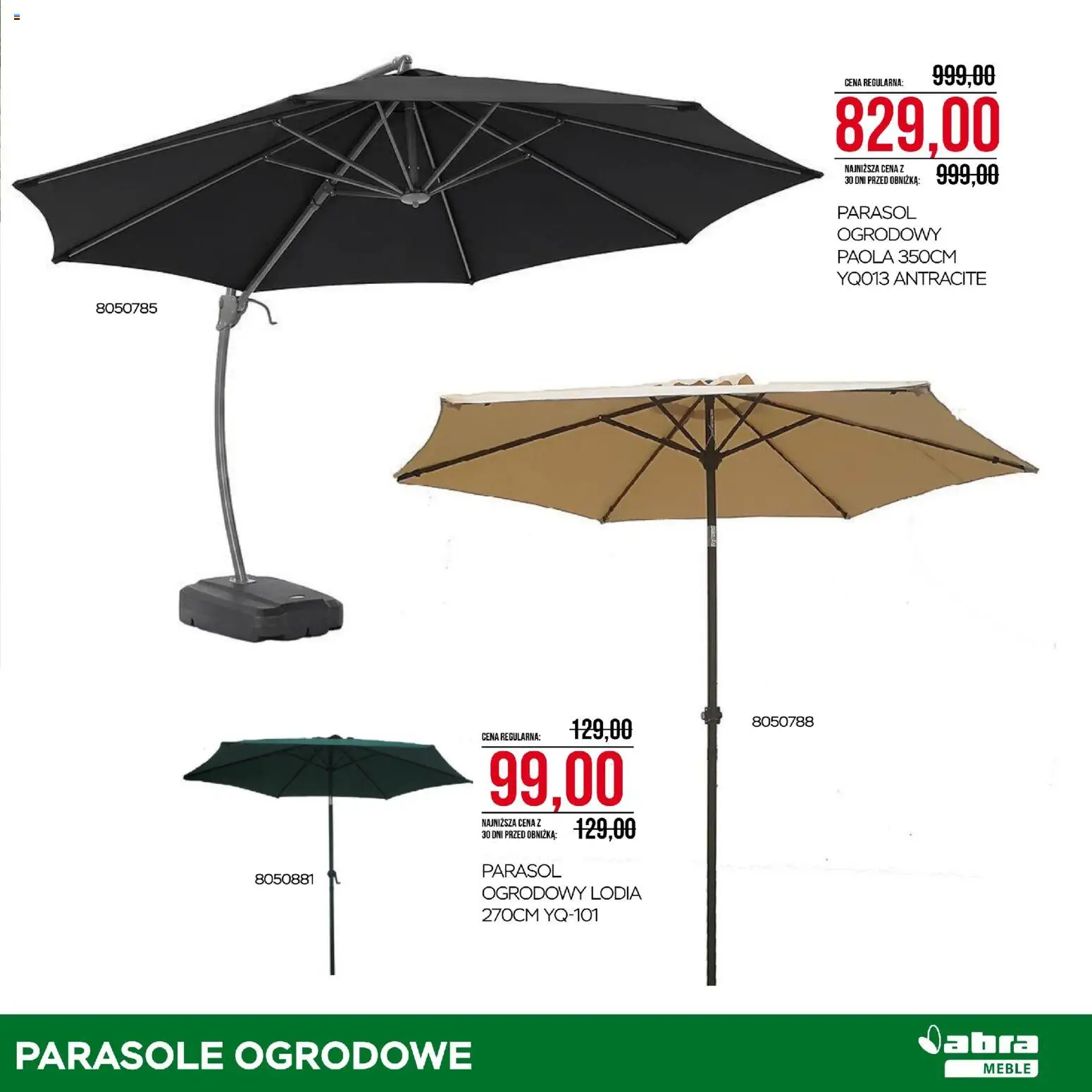 Abra meble gazetka od 03.07.2026 | Strona: 11 | Produkty: Parasol