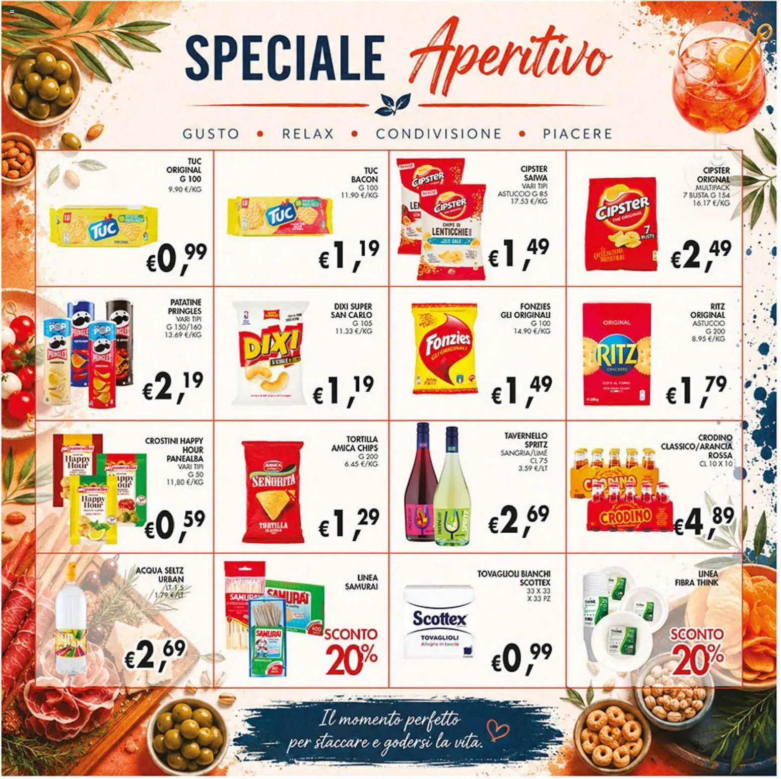 Volantino Coal del 04.06.2026 | Pagina: 18 | Prodotti: Acqua, Crostini, Astuccio, Aperitivo
