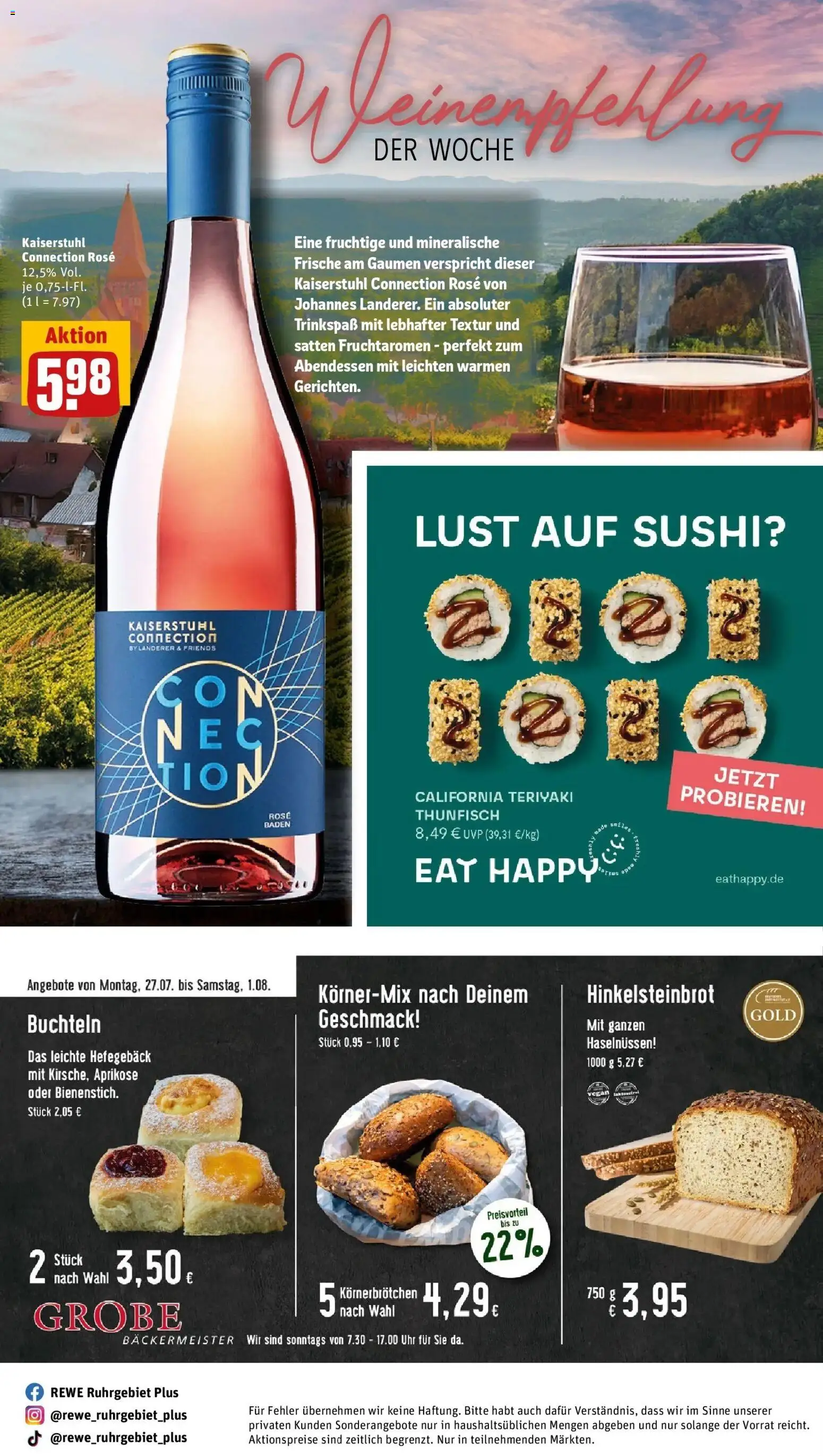 Rewe Prospekt Dortmund – gültig ab 27.07.2026 | Seite: 30 | Produkte: Thunfisch, Uhr