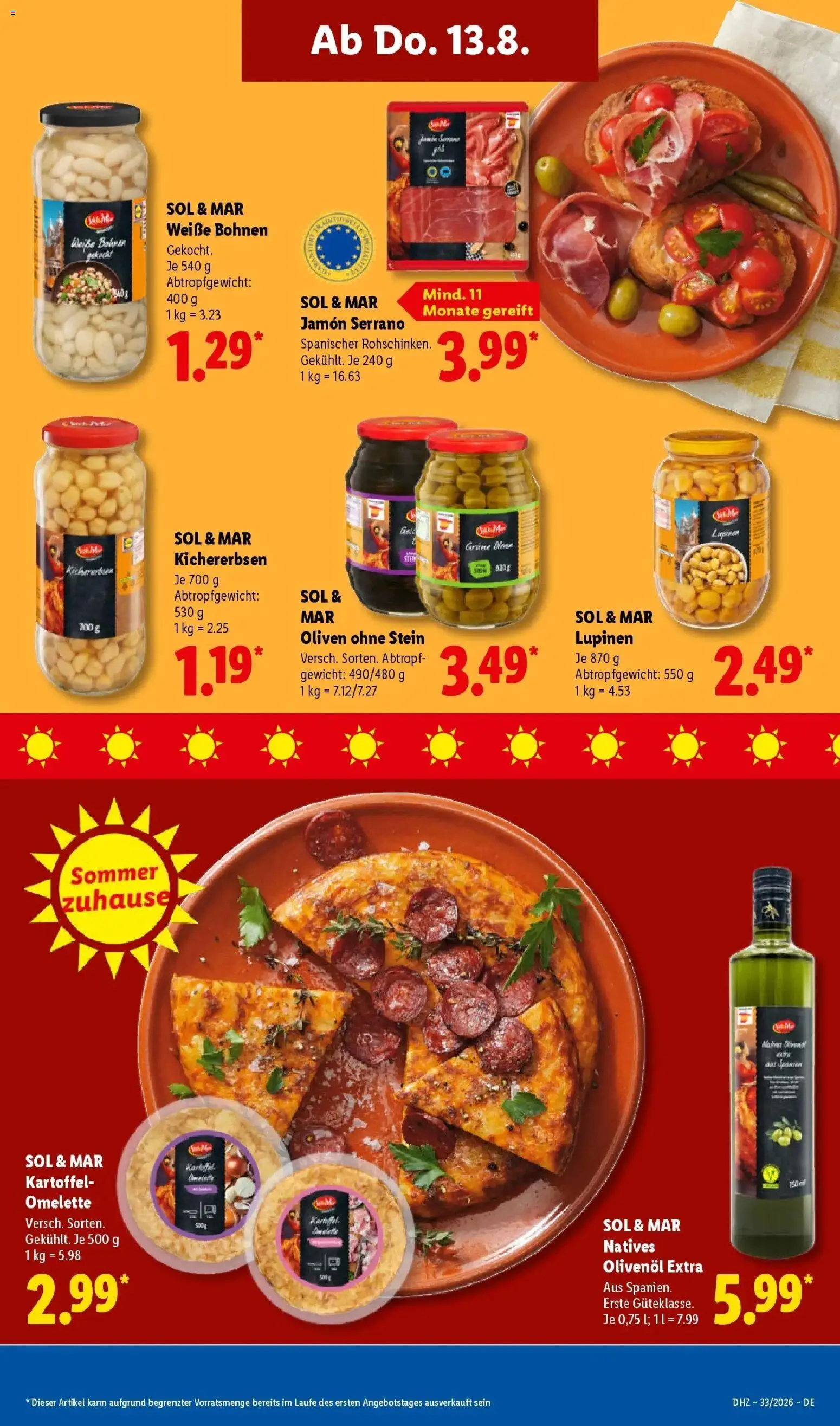 Lidl Prospekt Malchow (ab 10.08.2026) zum Blättern » Angebote | Seite: 57 | Produkte: Gewicht, Olivenol