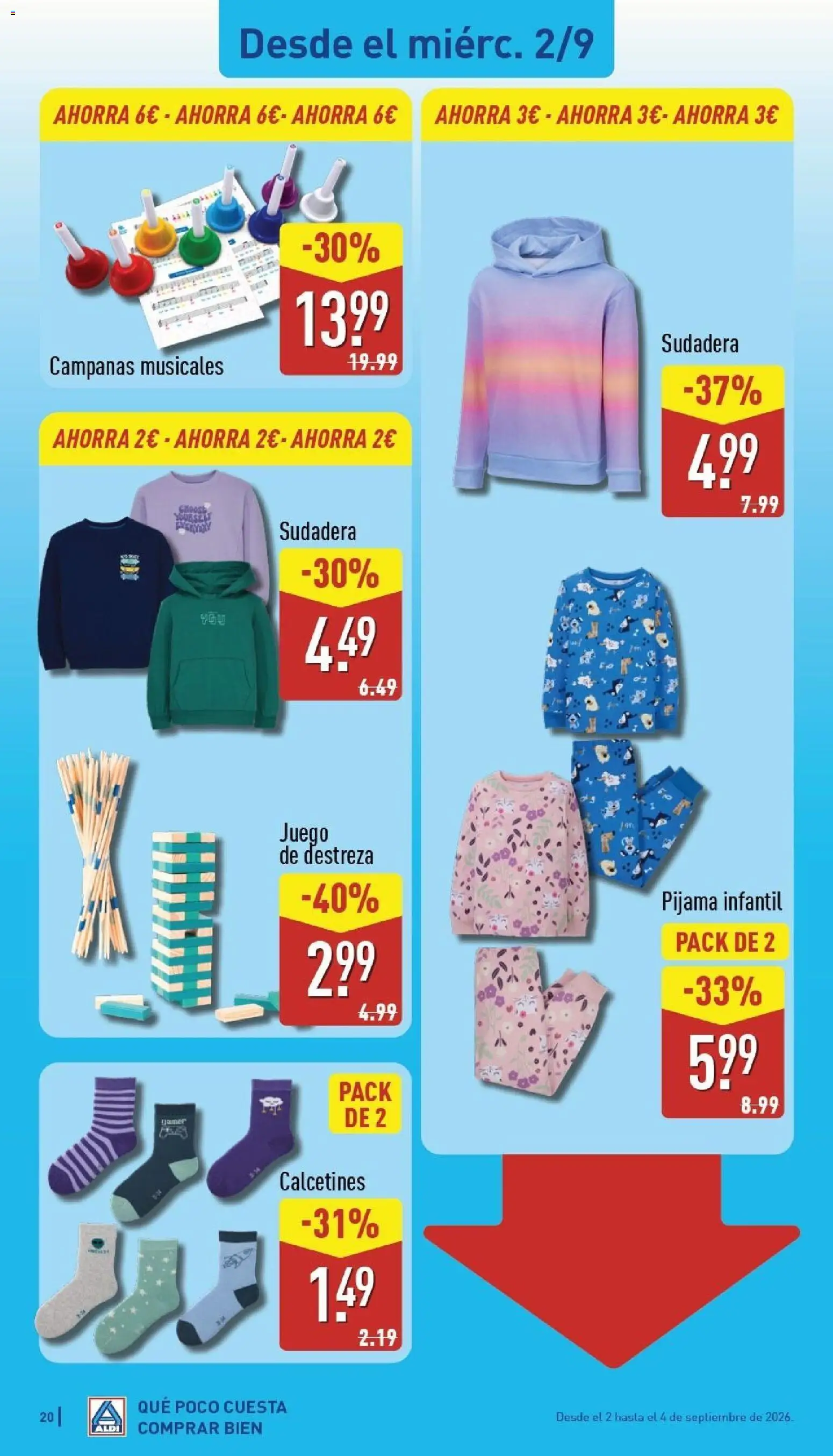 Aldi folleto Canarias │ válido desde el 31/08/2026 | Página: 20 | Productos: Sudadera, Pijama, Calcetines, Pijama infantil