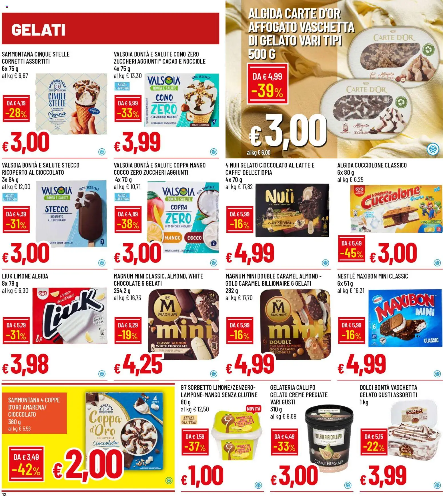 Volantino Galassia del 25/06/2026 | Pagina: 12 | Prodotti: Caffè, Gelato, Sorbetto, Cacao