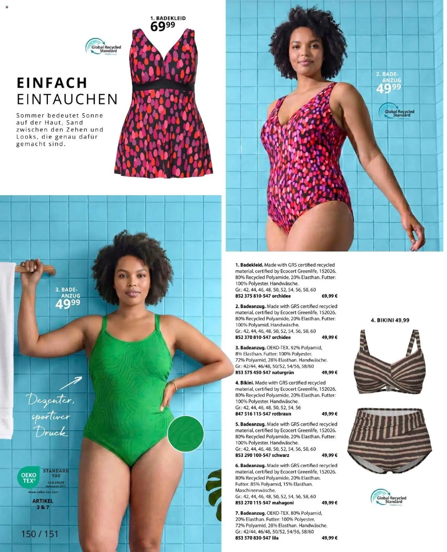 Ulla Popken akciós ujság - amely érvényes a következő dátumtól: 2026.09.01. | Oldal: 150 | Termékek: Bikini