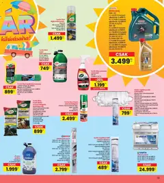 Interspar Nyár - amely érvényes a következő dátumtól: 14.05.2026 | Oldal: 13 | Termékek: Kendő, Légkondicionáló, Akkumulátor, Tisztítókendő