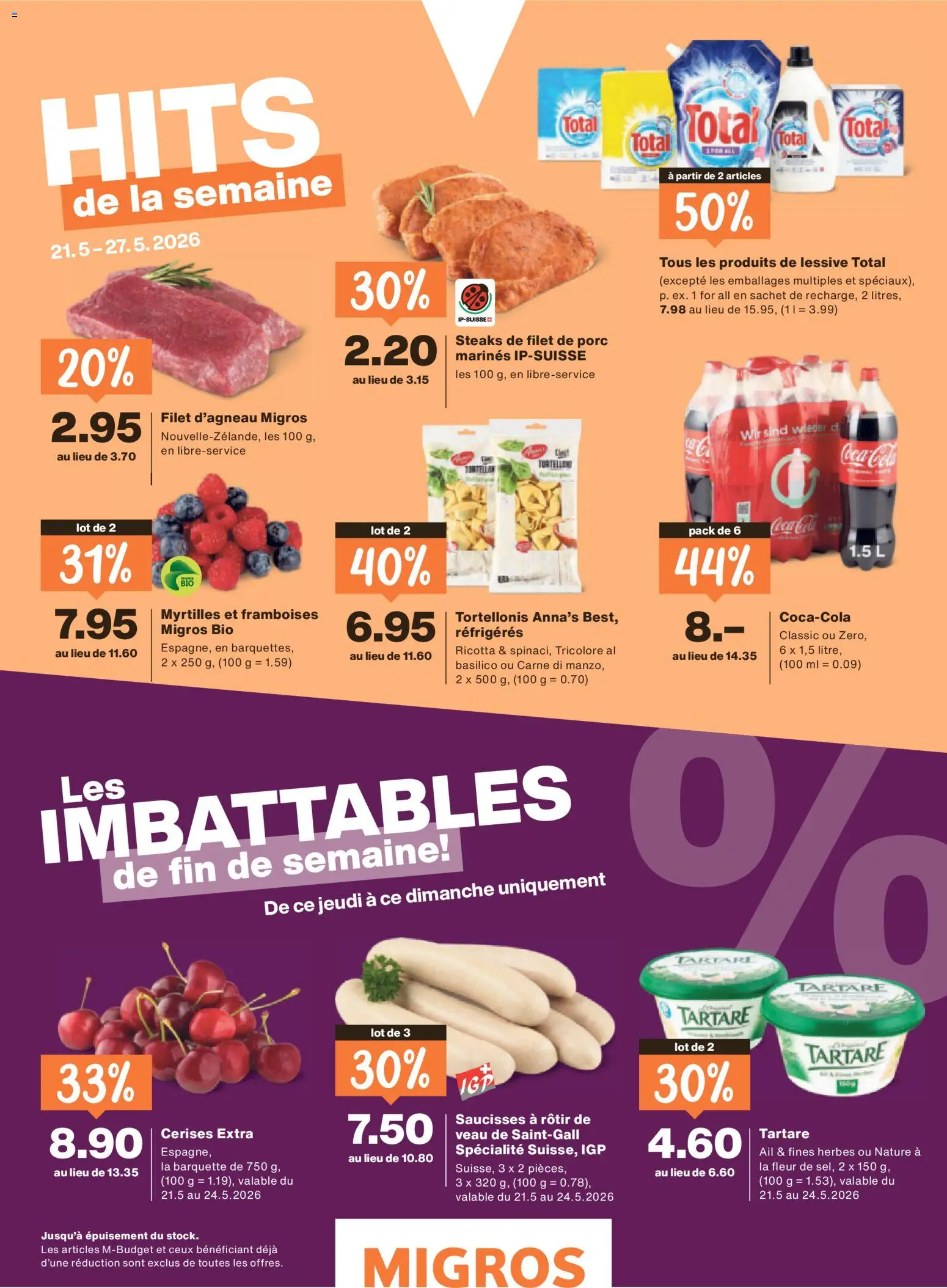 Migros aktionen Magazine FR – gültig ab 19.05.2026 | Seite: 64 | Produkte: Coca Cola