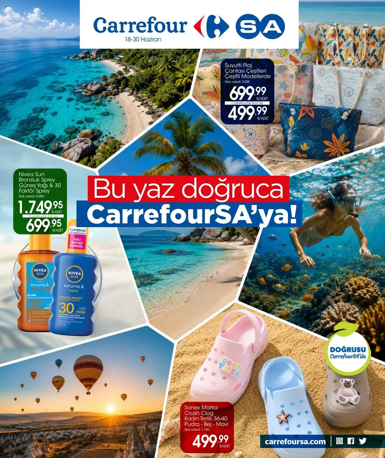 🛍️ CarrefourSA - Katalog Bu yaz doğruca, 18 Haziran 2026 itibariyle » Özel fırsatları keşfedin ve bugün tasarruf edin! 💰
