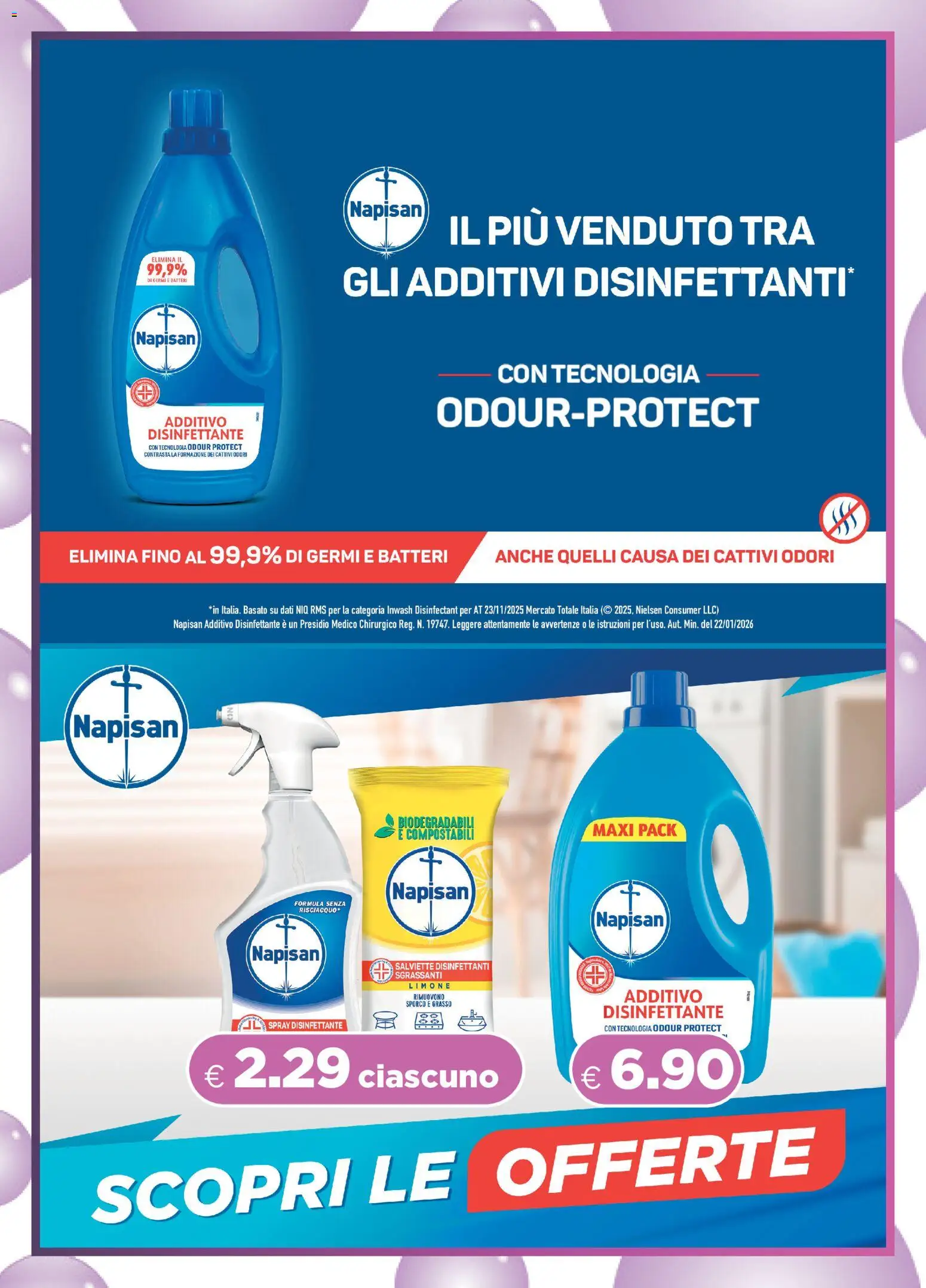 Volantino Acqua e Sapone del 11/10/2026 | Pagina: 5 | Prodotti: Spray disinfettante, Limone, Salviette disinfettanti