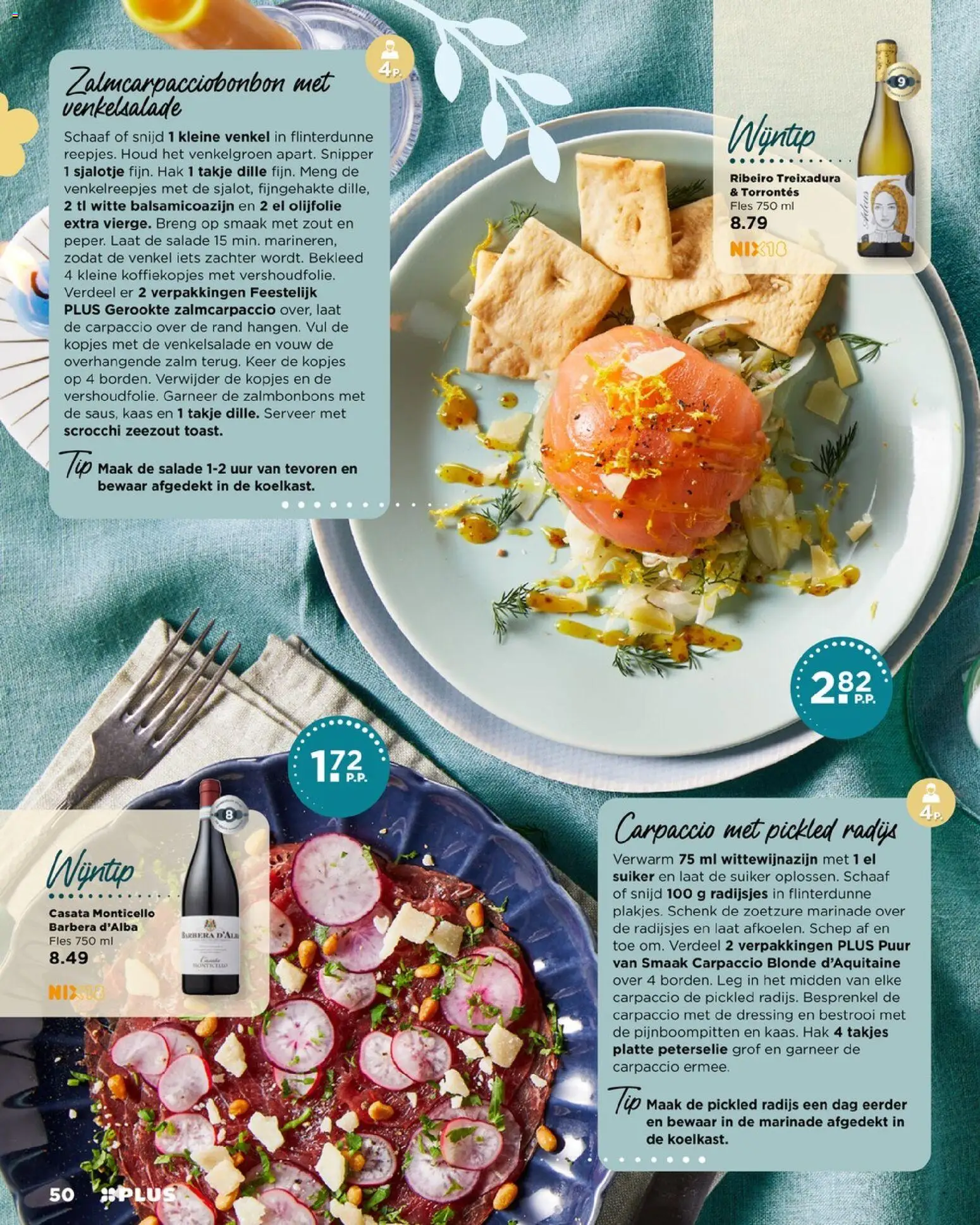 {H1} | Pagina: 50 | Producten: Kaas, Schep, Fles, Salade