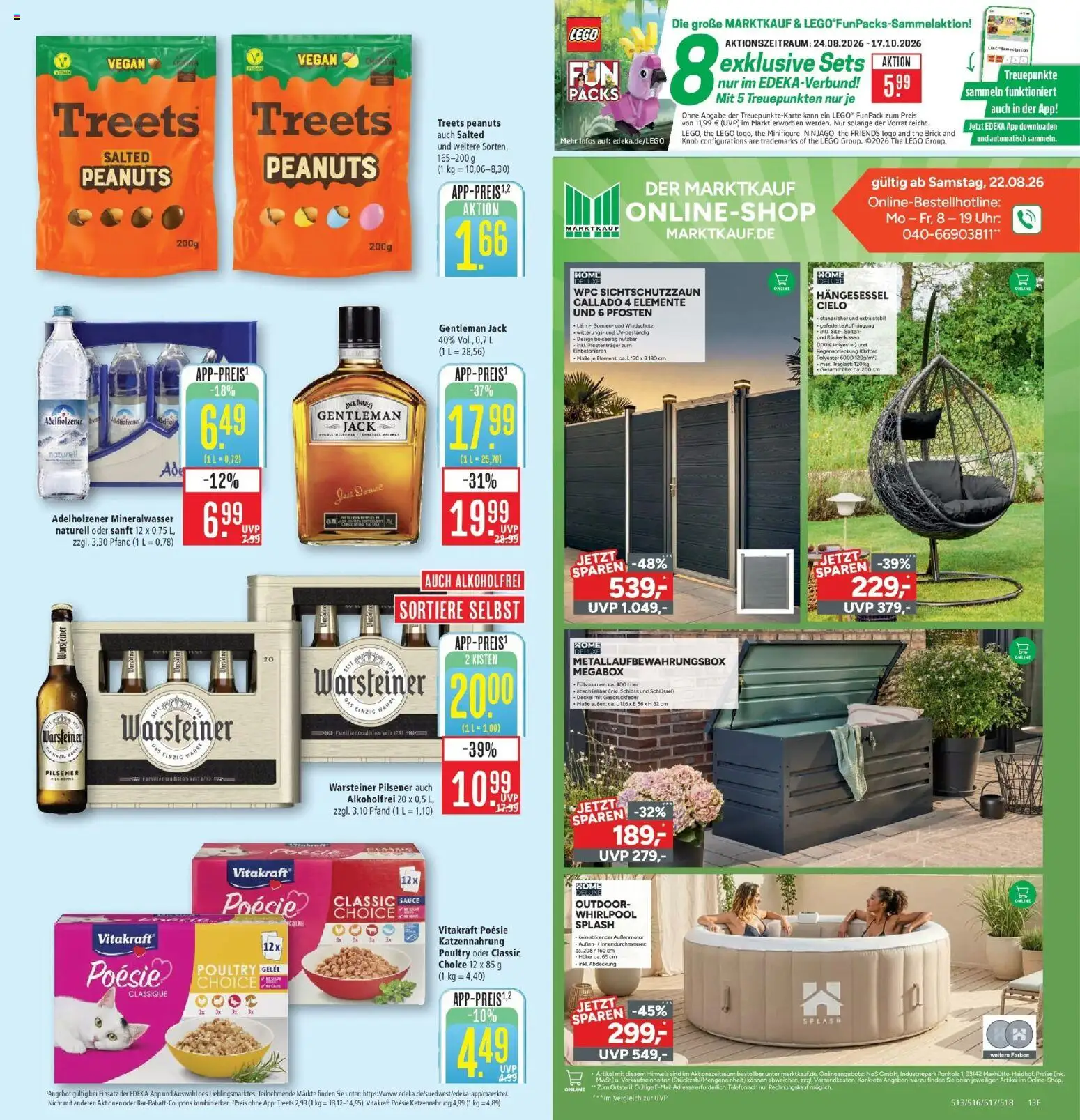 Marktkauf Prospekt Weil Am Rhein (ab 24.08.2026) » Angebote online | Seite: 17 | Produkte: Adelholzener, Mineralwasser, Warsteiner, Uhr