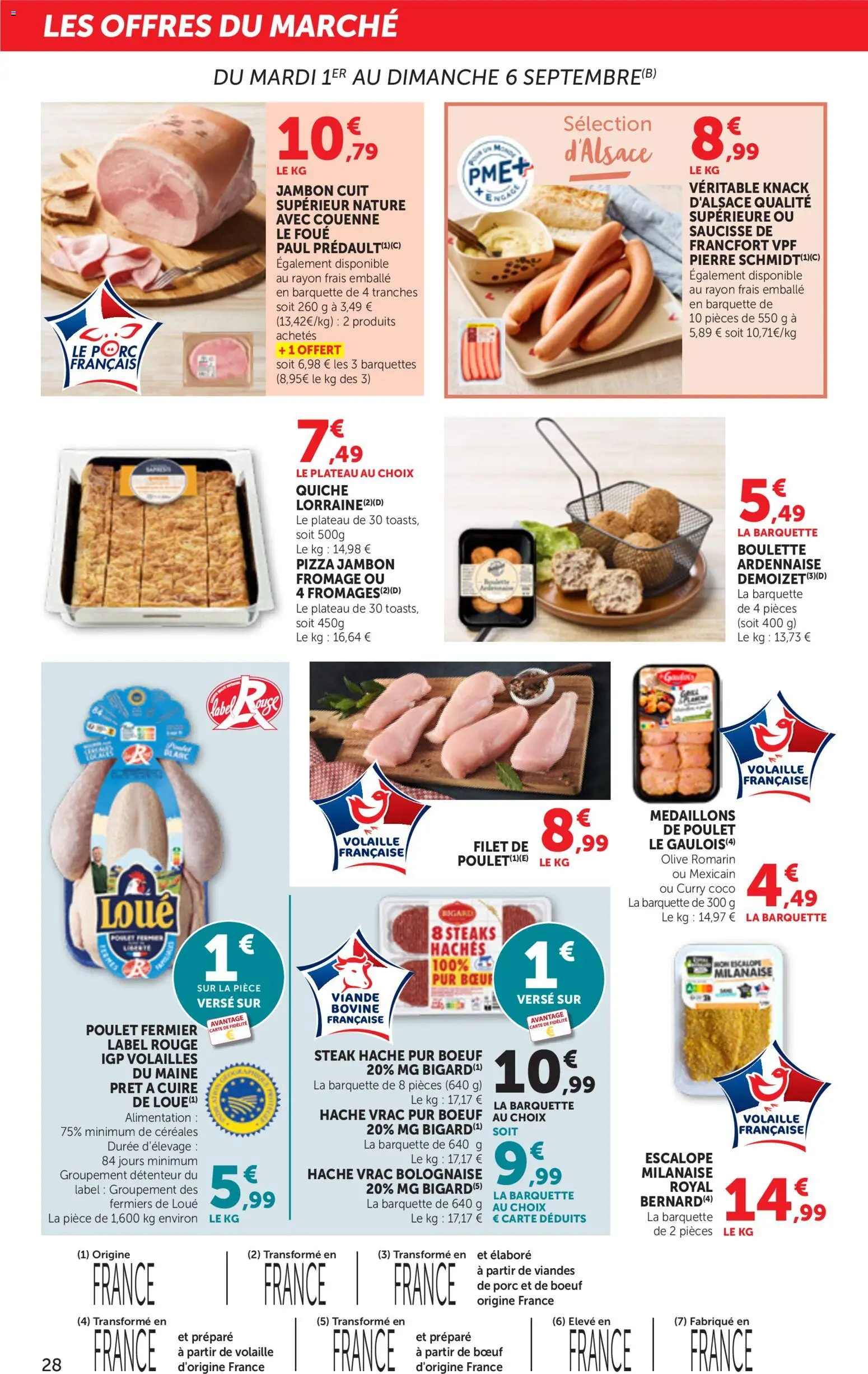 {H1} | Page: 28 | Produits: Plateau, Alimentation, Poulet, Pizza