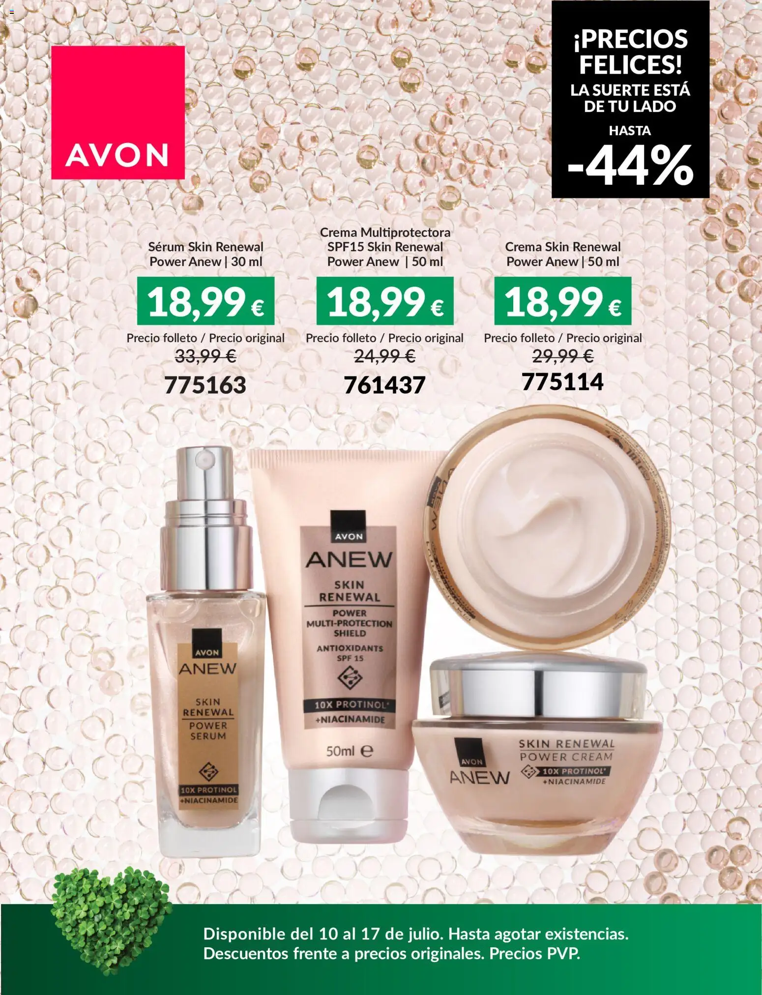 Avon Precios Felices │ válido desde el 10/07/2026 | Página: 6 | Productos: Sérum, Crema