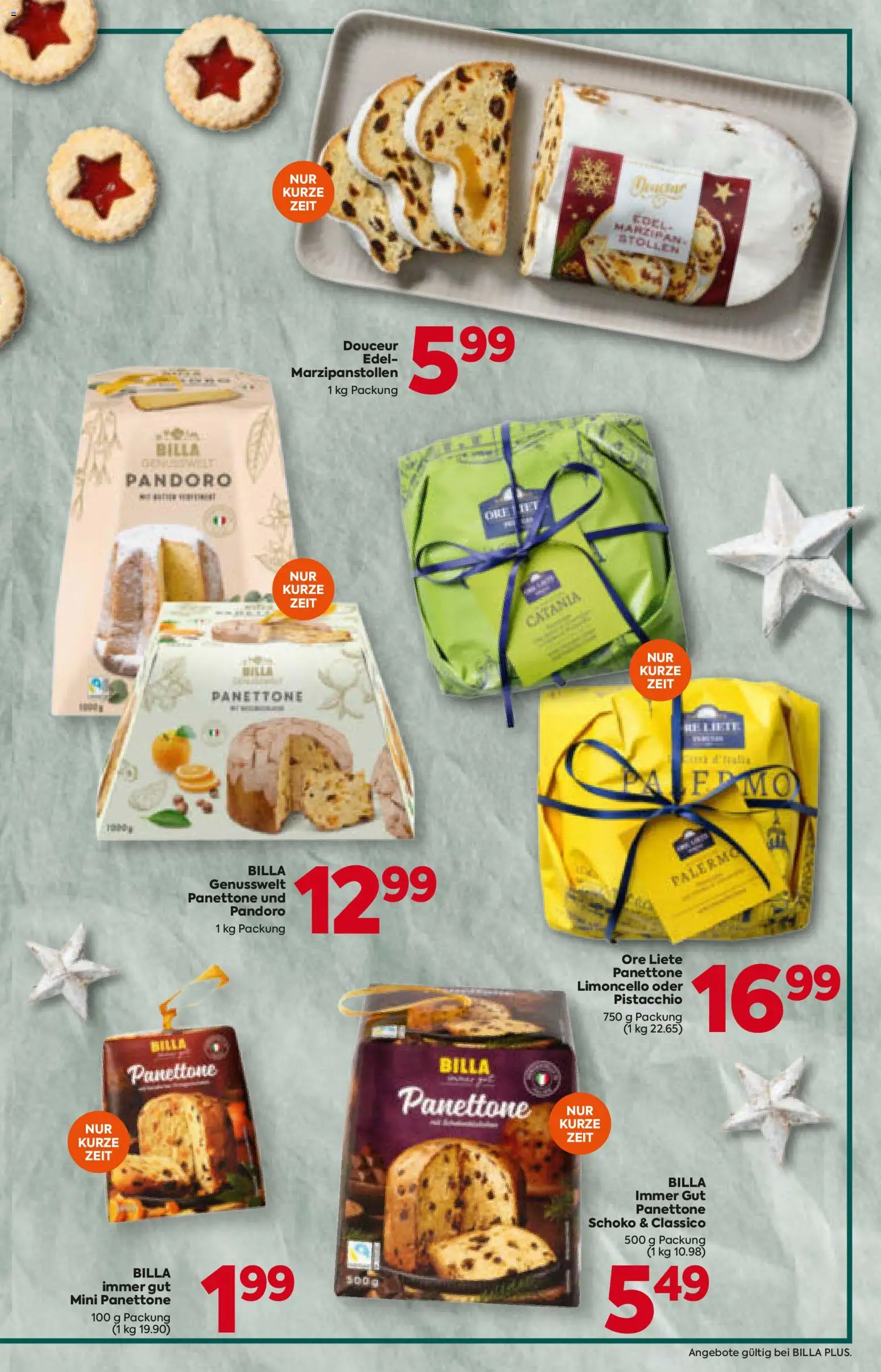 Billa AT akciós ujság - amely érvényes a következő dátumtól: 2026.10.22. | Oldal: 19 | Termékek: Panettone