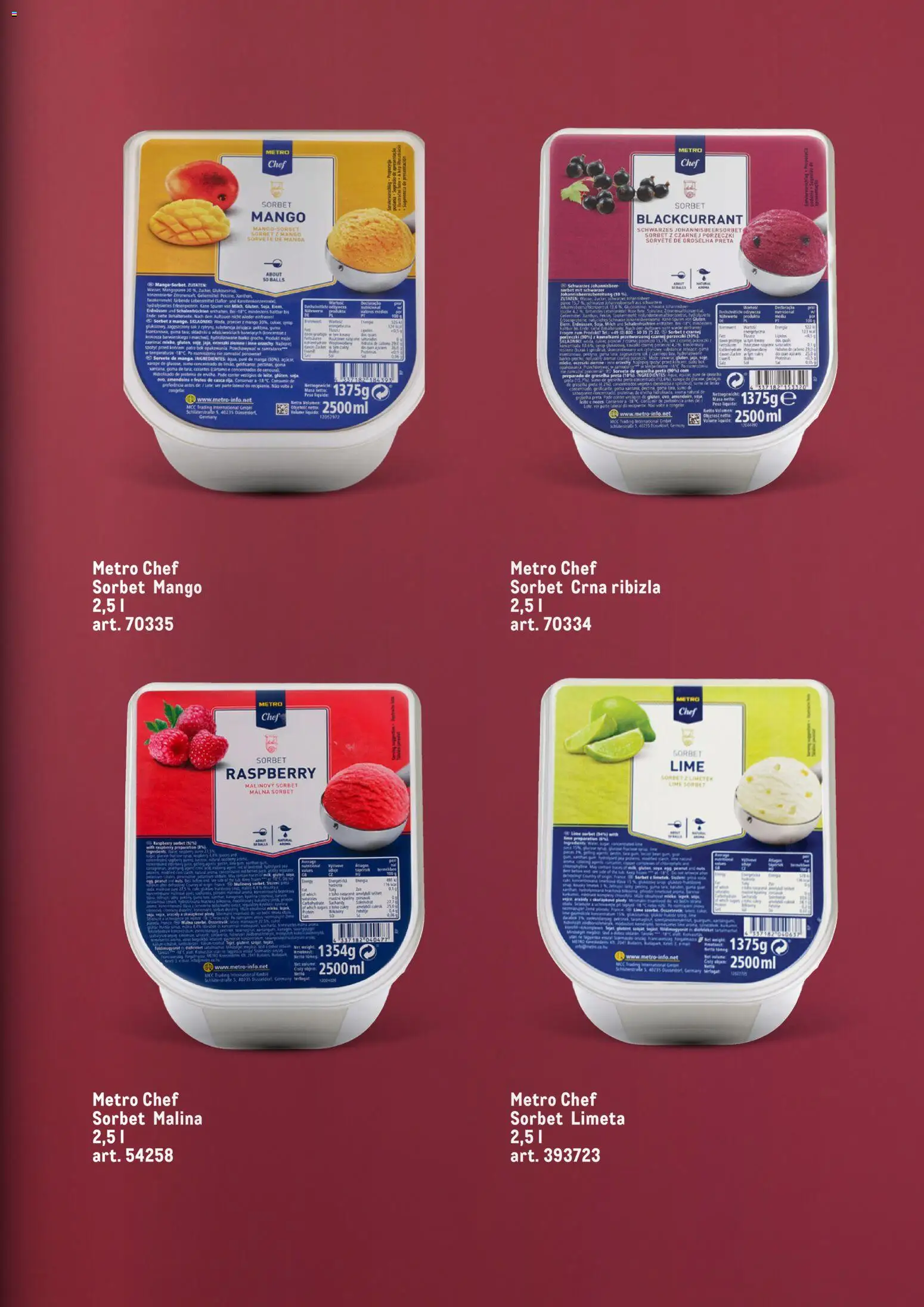 Metro katalog - važi od 01.06.2026 | Strana: 7 | Proizvode: Mango, Limeta, So, Malina