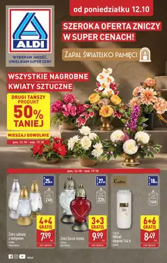 Pogląd oferty "Aldi gazetka - Znicze i stroiki" - ważna od 12.10.2026