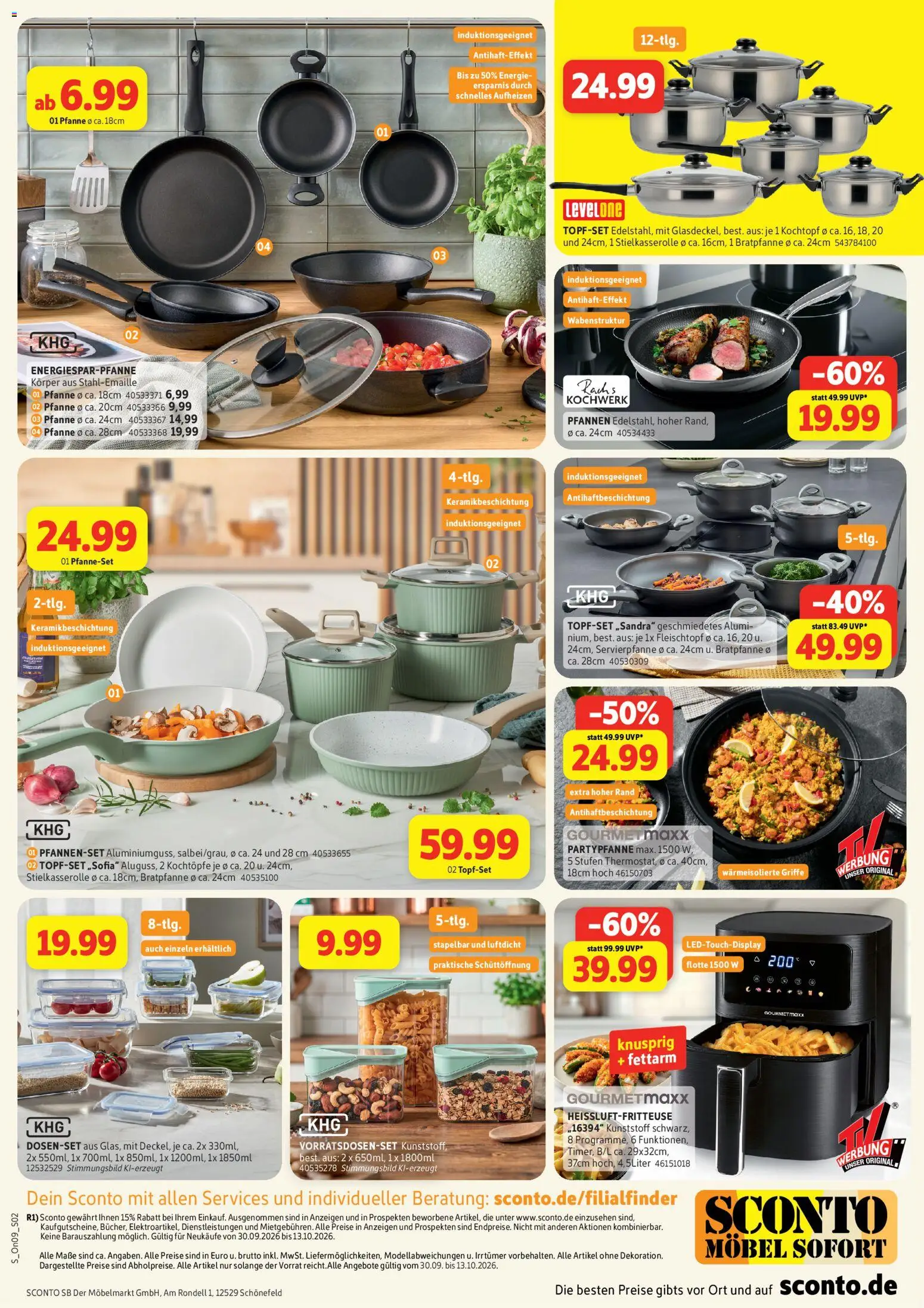 Sconto Spezialprospekt – gültig ab 30.09.2026 | Seite: 2 | Produkte: Heißluftfritteuse