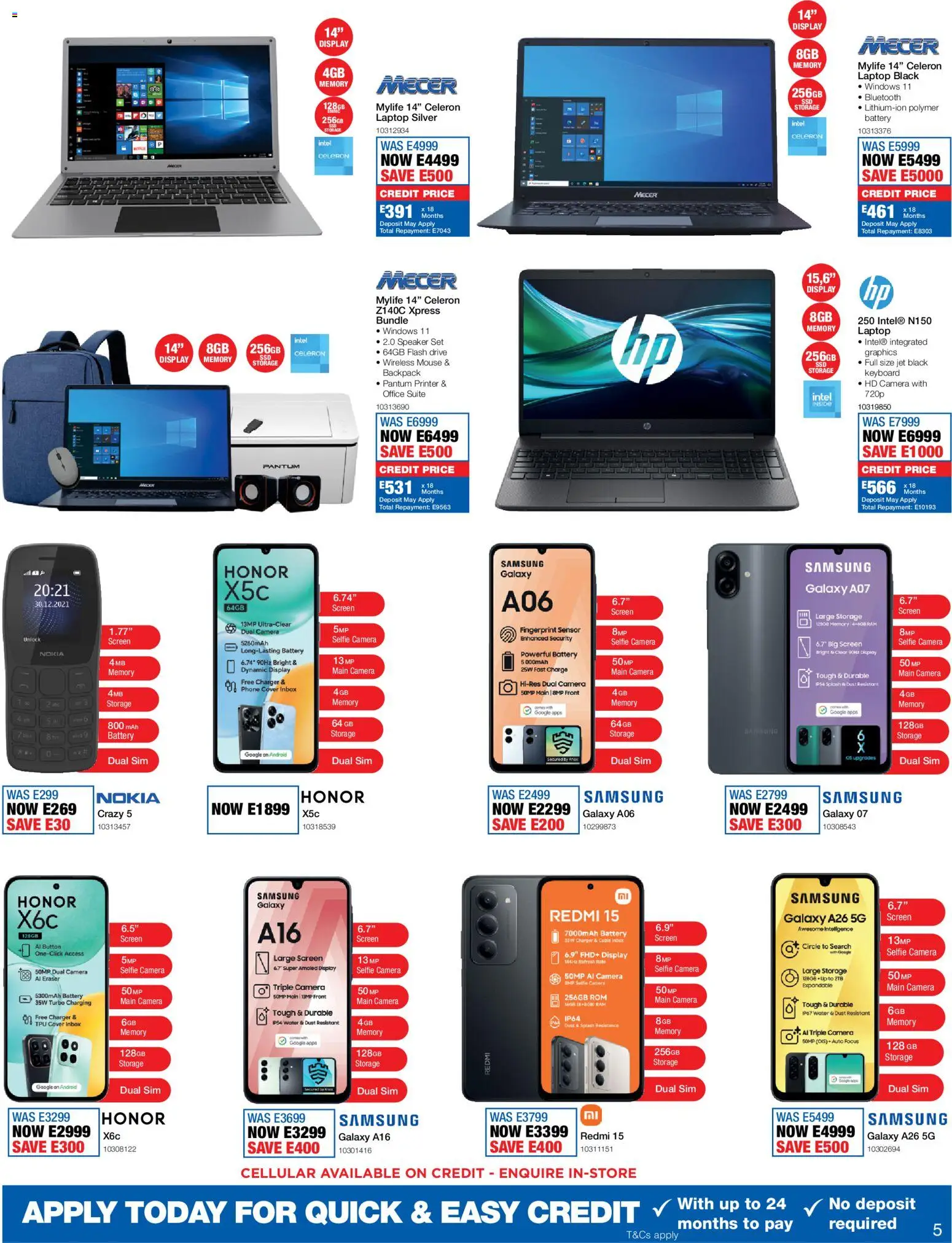 New OK Furniture catalogue – valid from 18.05.2026 | Page: 5 | Products: Camera, Cable, Laptop, Battery