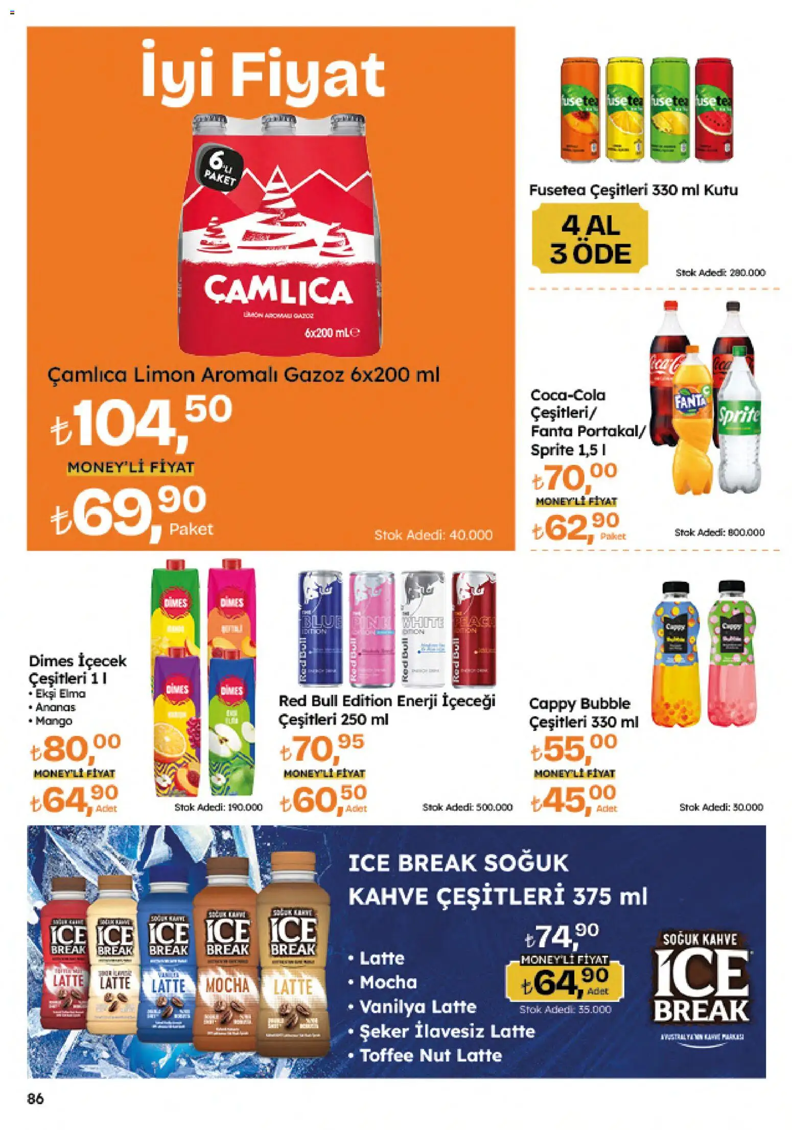 Migros Katalog - 5M Migroskop Dijital - 04.06.2026 tarihinden itibaren geçerlidir | Sayfa: 86 | Ürünler: Kutu, Limon, Mango, Enerji içeceği