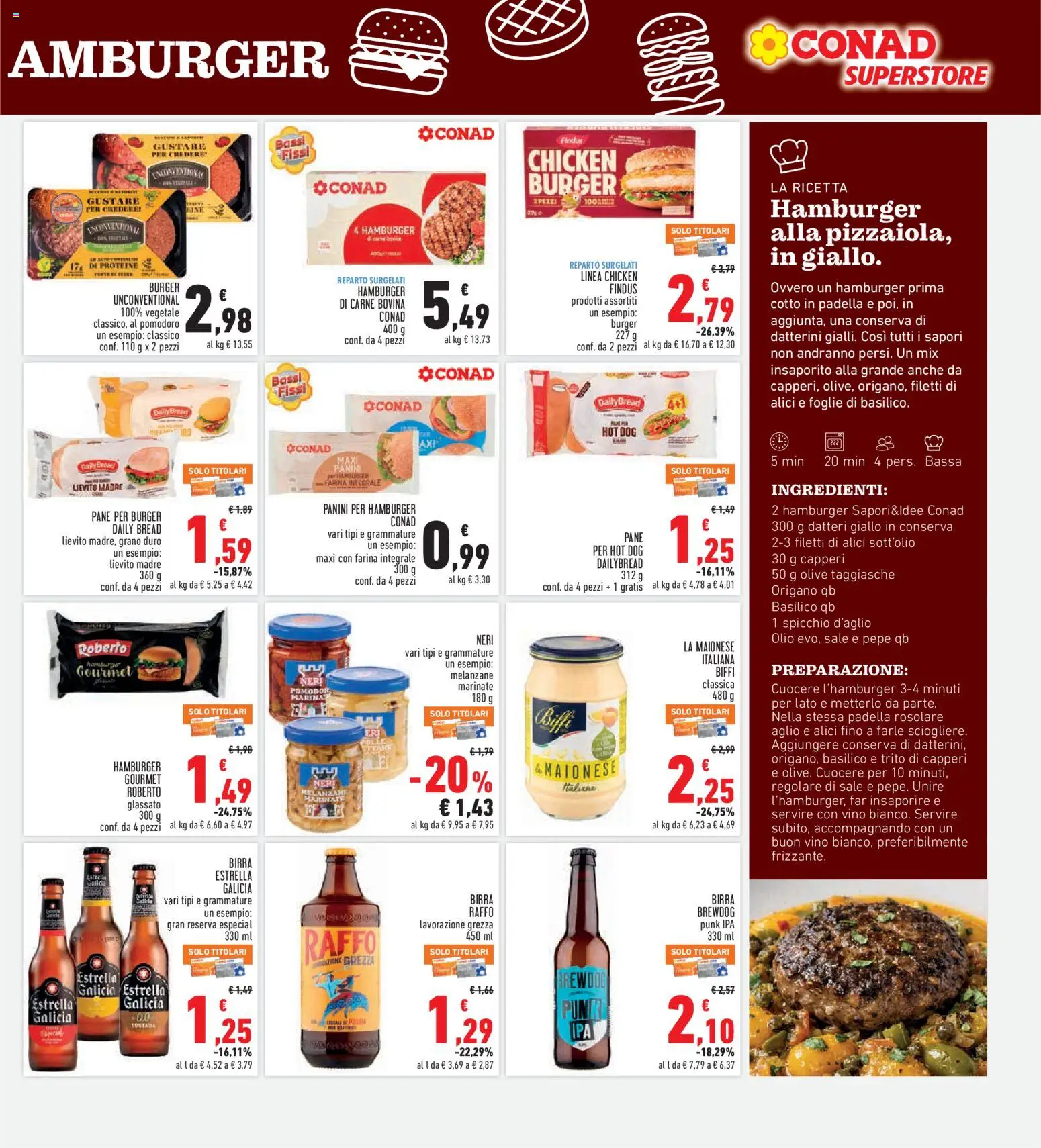 Volantino Conad del 21.05.2026 | Pagina: 11 | Prodotti: Pepe, Farina, Basilico, Hamburger