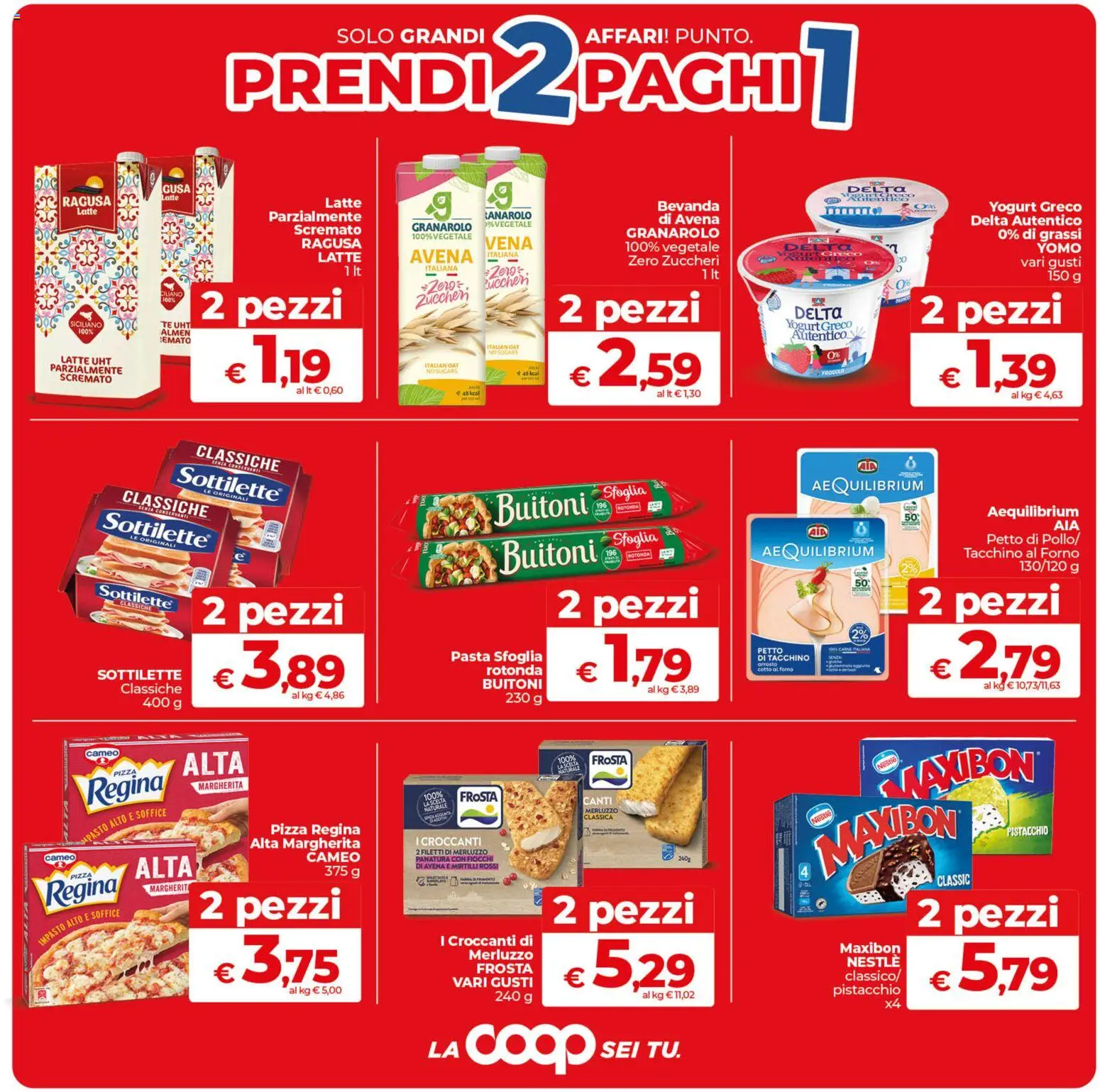 Volantino COOP del 11.06.2026 | Pagina: 2 | Prodotti: Arrosto, Pizza, Tè, Mirtilli