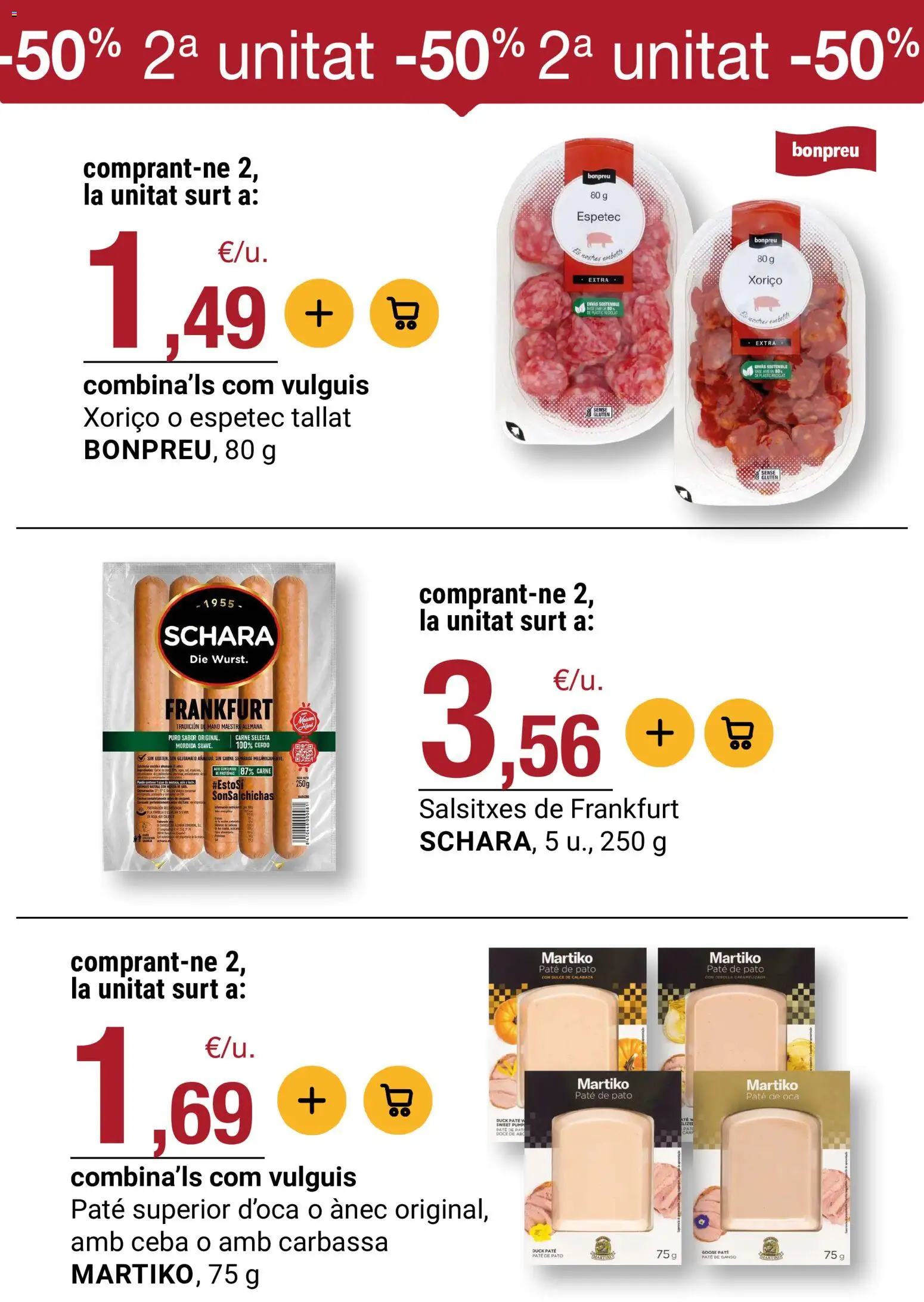 Bonpreu folleto │ válido desde el 19.05.2026 | Página: 19 | Productos: Cerdo, Paté, Παγωμένο τσάι