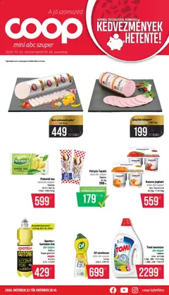 COOP - Mini & Abc & Szuper / Nyírzem - amely érvényes a következő dátumtól: 2026.10.22.