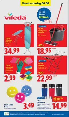 VILEDA Strijkplank Universal, 75 / 91 x 110 x 30 cm - Voorbeeld van een folder van Lidl, geldig van 01.06.2026 | Pagina: 50