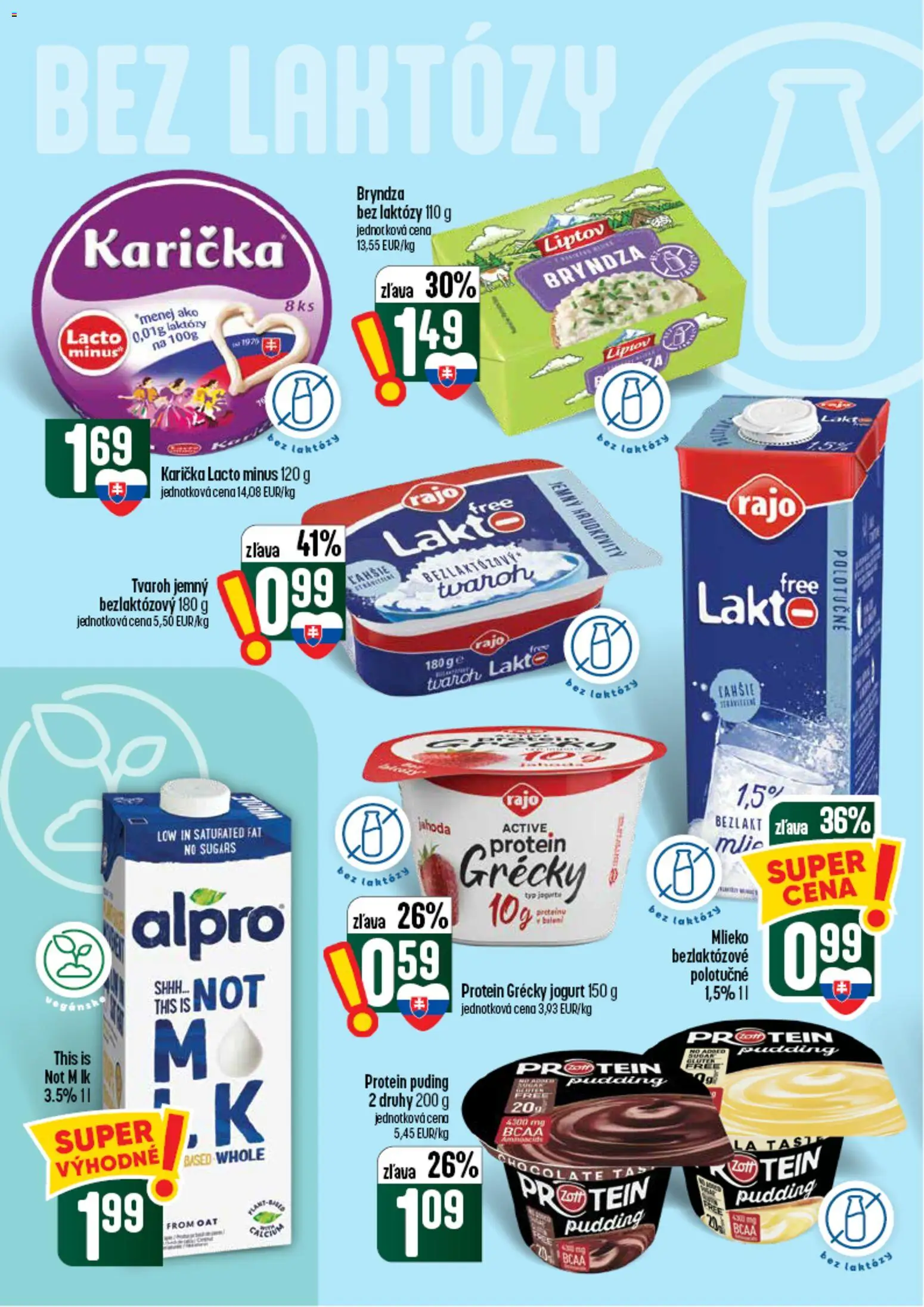 Nové COOP Jednota akcie – leták je platný od 03.09.2026 | Strana: 26 | Produkty: Jogurt, Bryndza, Tvaroh, Alpro