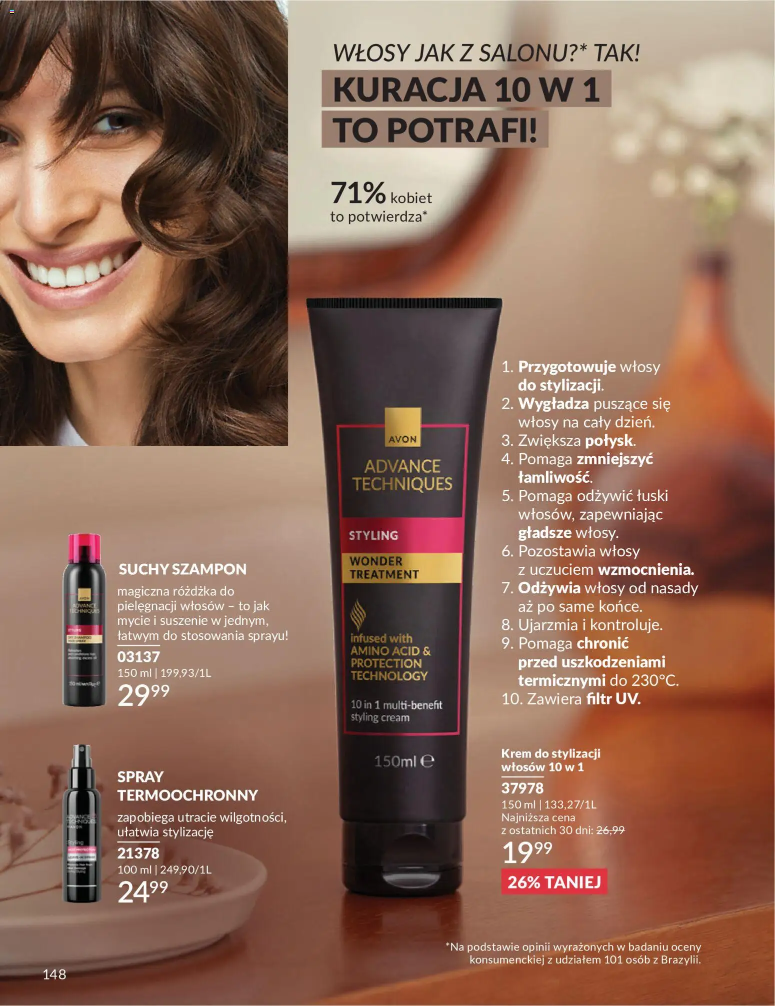 Avon Katalog 6 2026 od 01.06.2026 | Strona: 148 | Produkty: Szampon, Krem, Suchy szampon