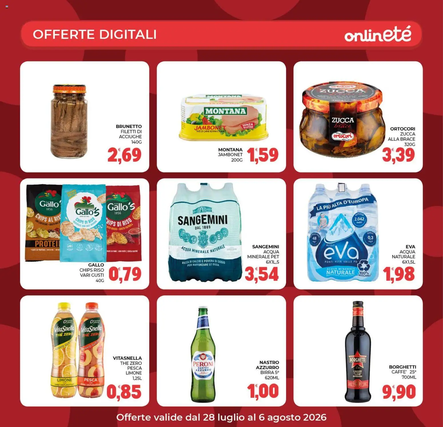 Volantino Eté del 28/07/2026 | Pagina: 27 | Prodotti: Pesca, Zucca, Acqua naturale, Acqua minerale