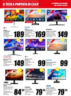 Anteprima del volantino Media World volantino Il Tech A Portata Di Click valido a partire dal 16/07/2026 | Pagina: 4 | Prodotti: Monitor, Gioco, Speaker, Samsung