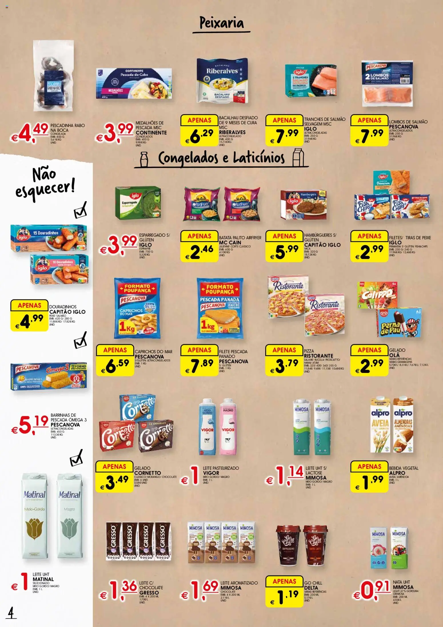 Meu Super folheto │ válido de 25/06/2026 | Página: 4 | Produtos: Amêndoas, Ômega 3, Gelado, Leite